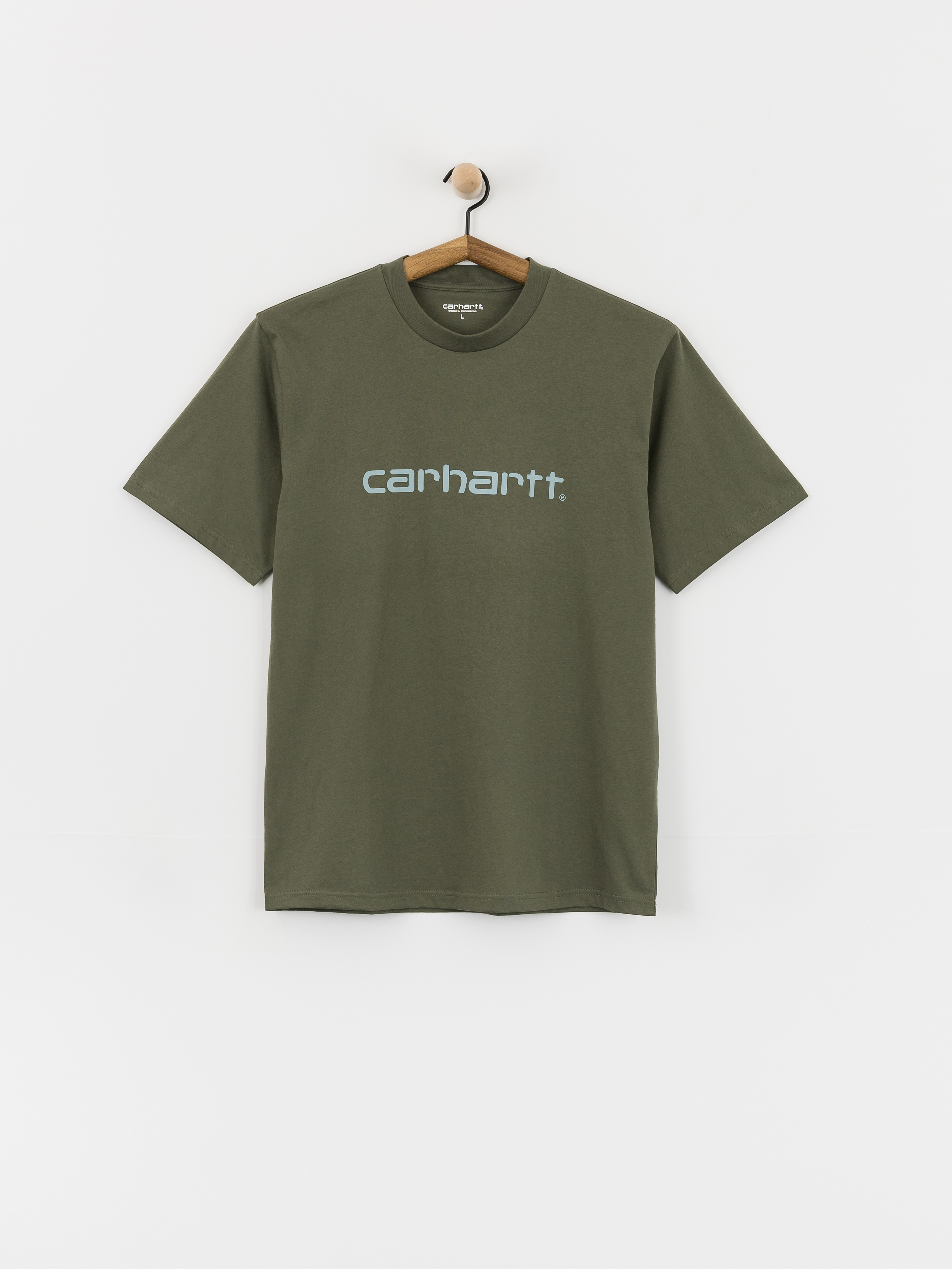 T-shirt Carhartt WIP Script (leaf/tourmaline)