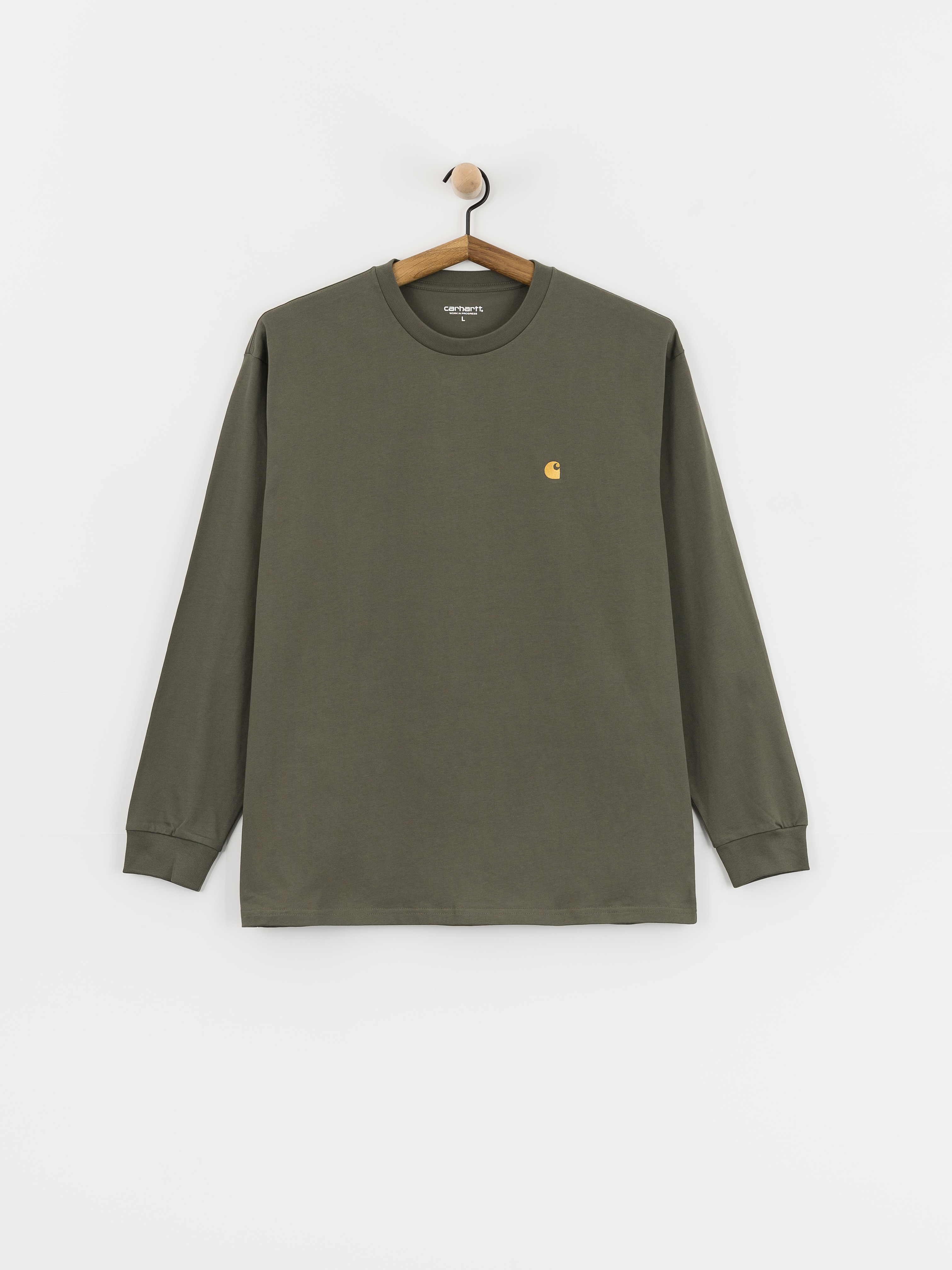 Longsleeve Carhartt WIP Chase (leaf/gold)