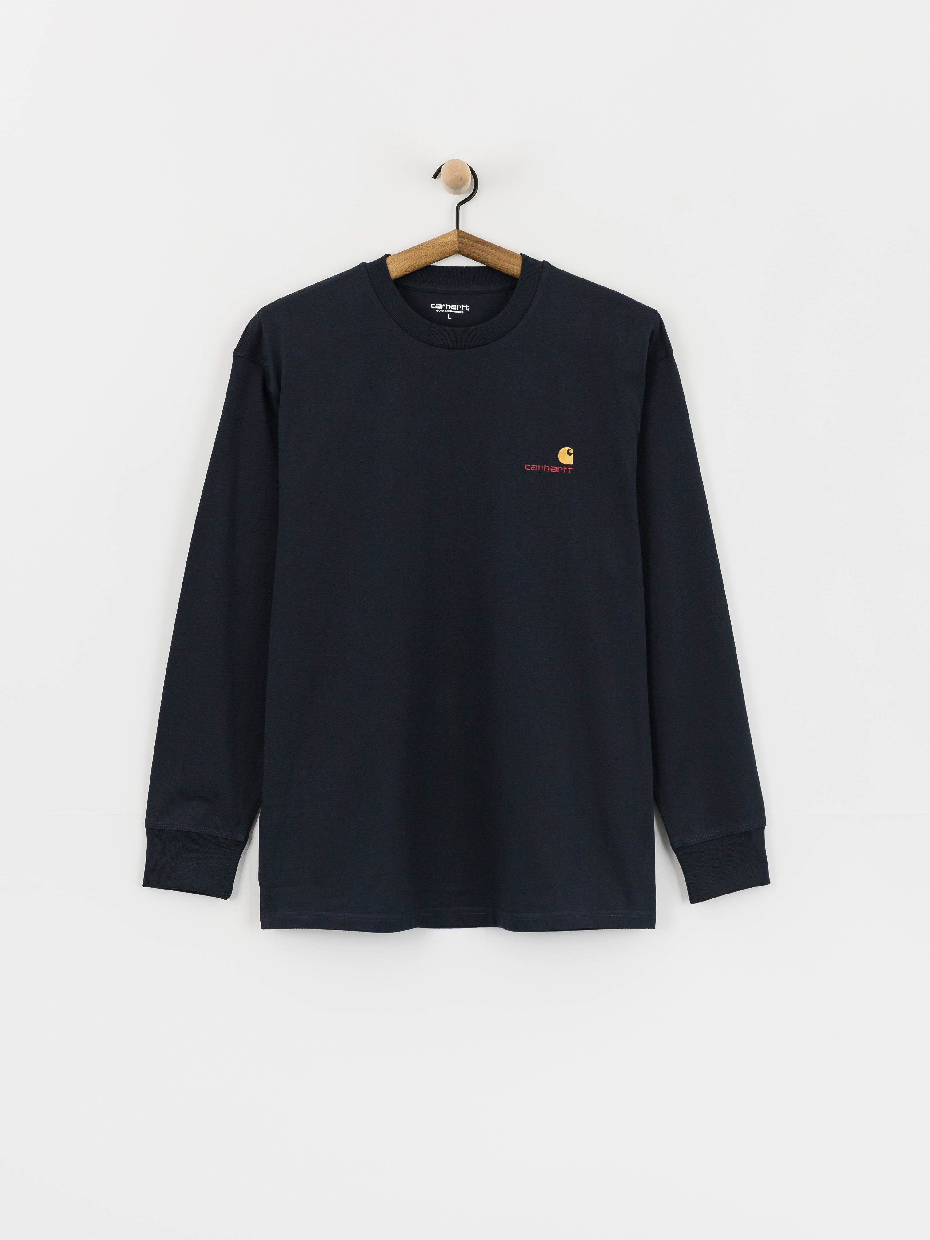 Longsleeve Carhartt WIP American Script (deep night)