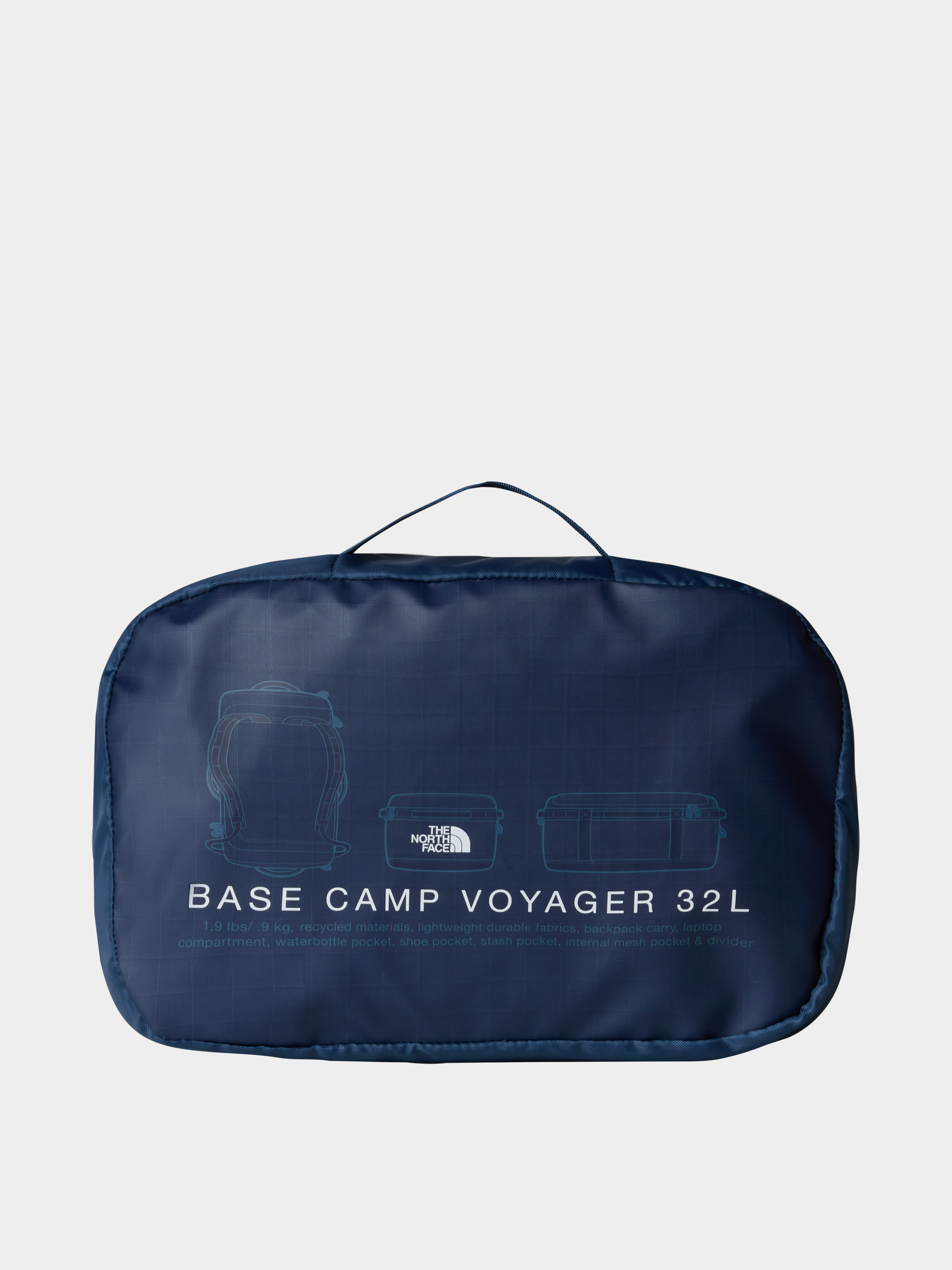 Torba The North Face Base Camp Voyager Duffel 32L (shadyblu/smmtnv)