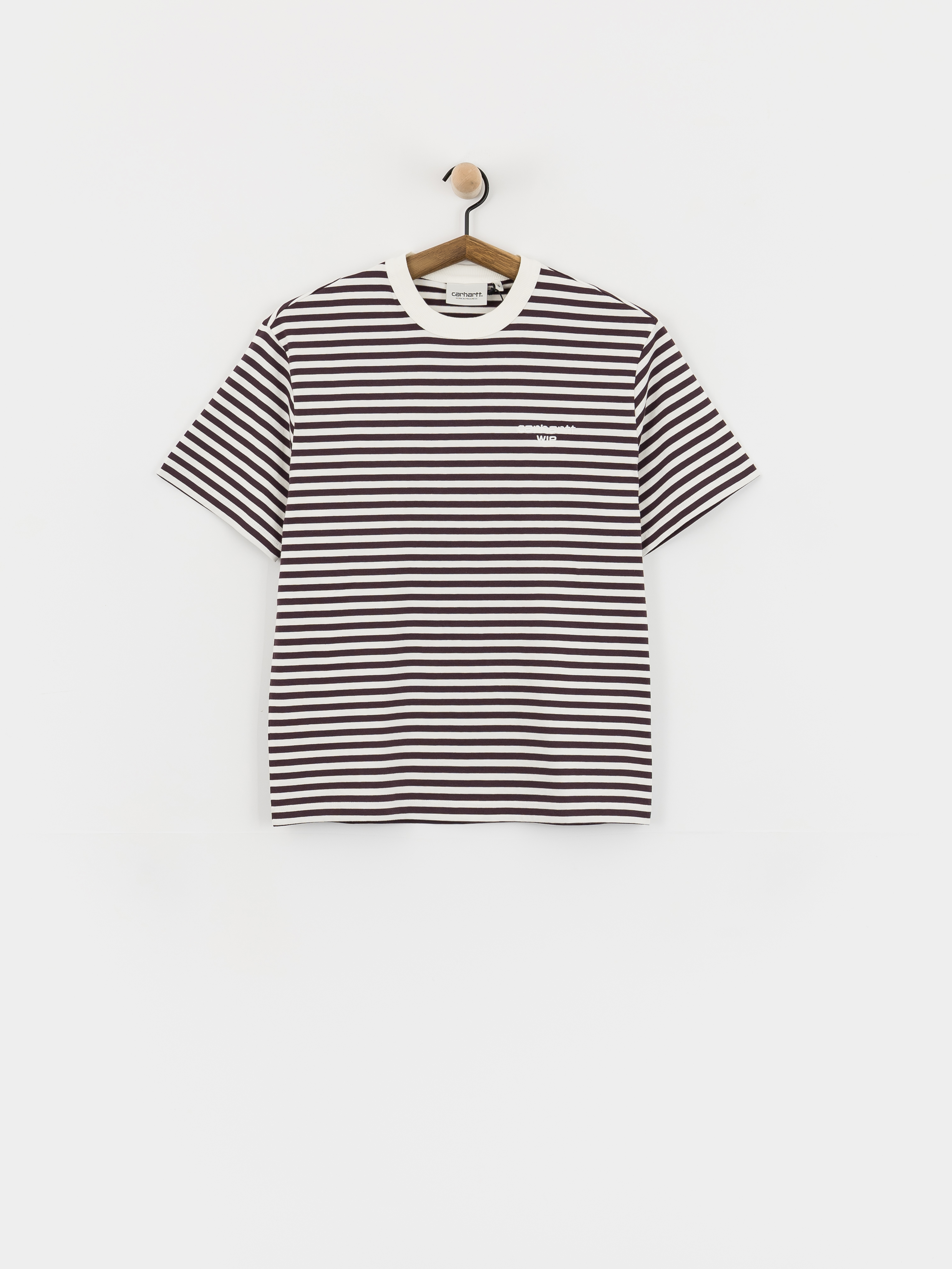 T-shirt Carhartt WIP Ezra Wmn (ezra stripe/cozy purple/wax)