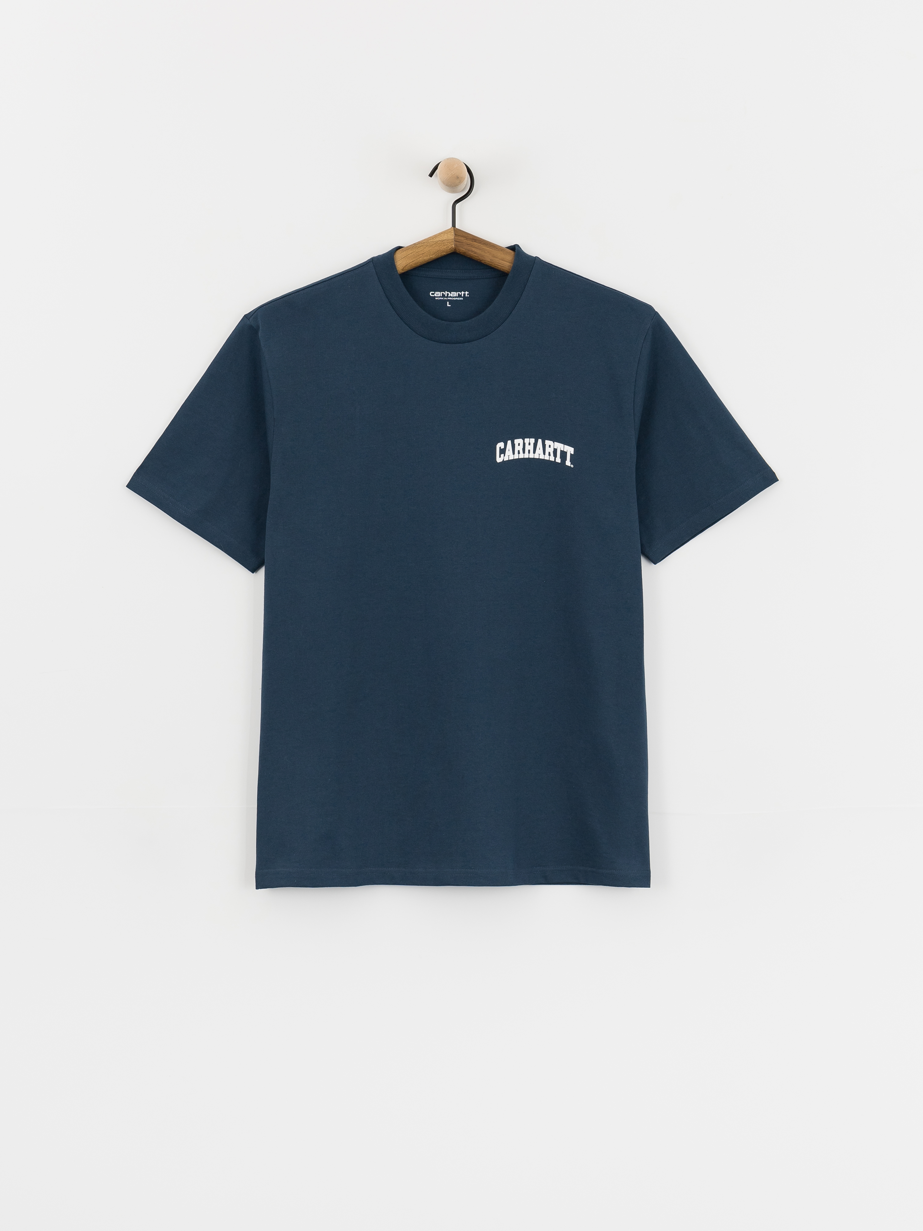 T-shirt Carhartt WIP University Script (blue river/white)
