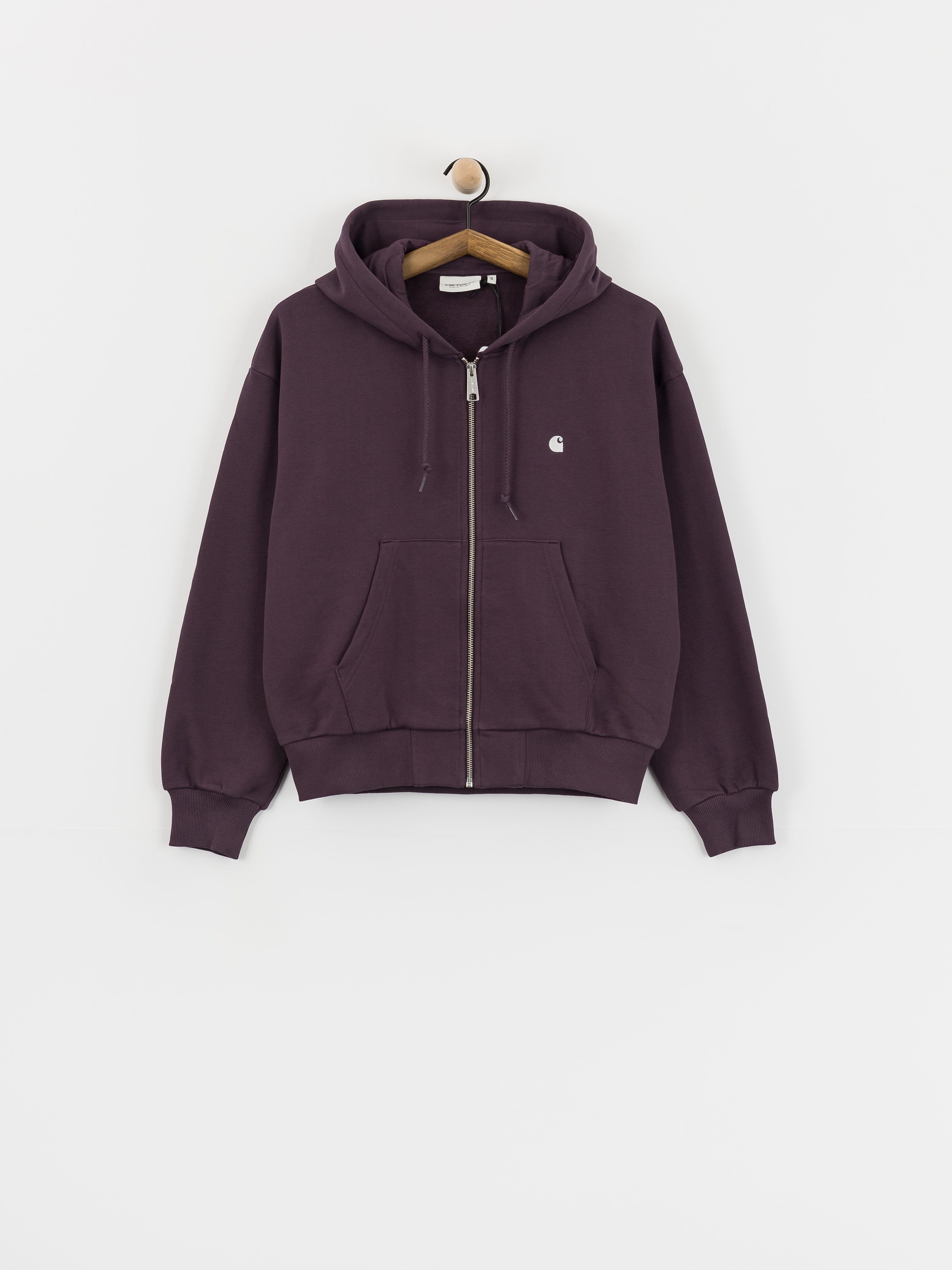Bluza z kapturem Carhartt WIP Casey ZHD Wmn (cozy purple/silver)