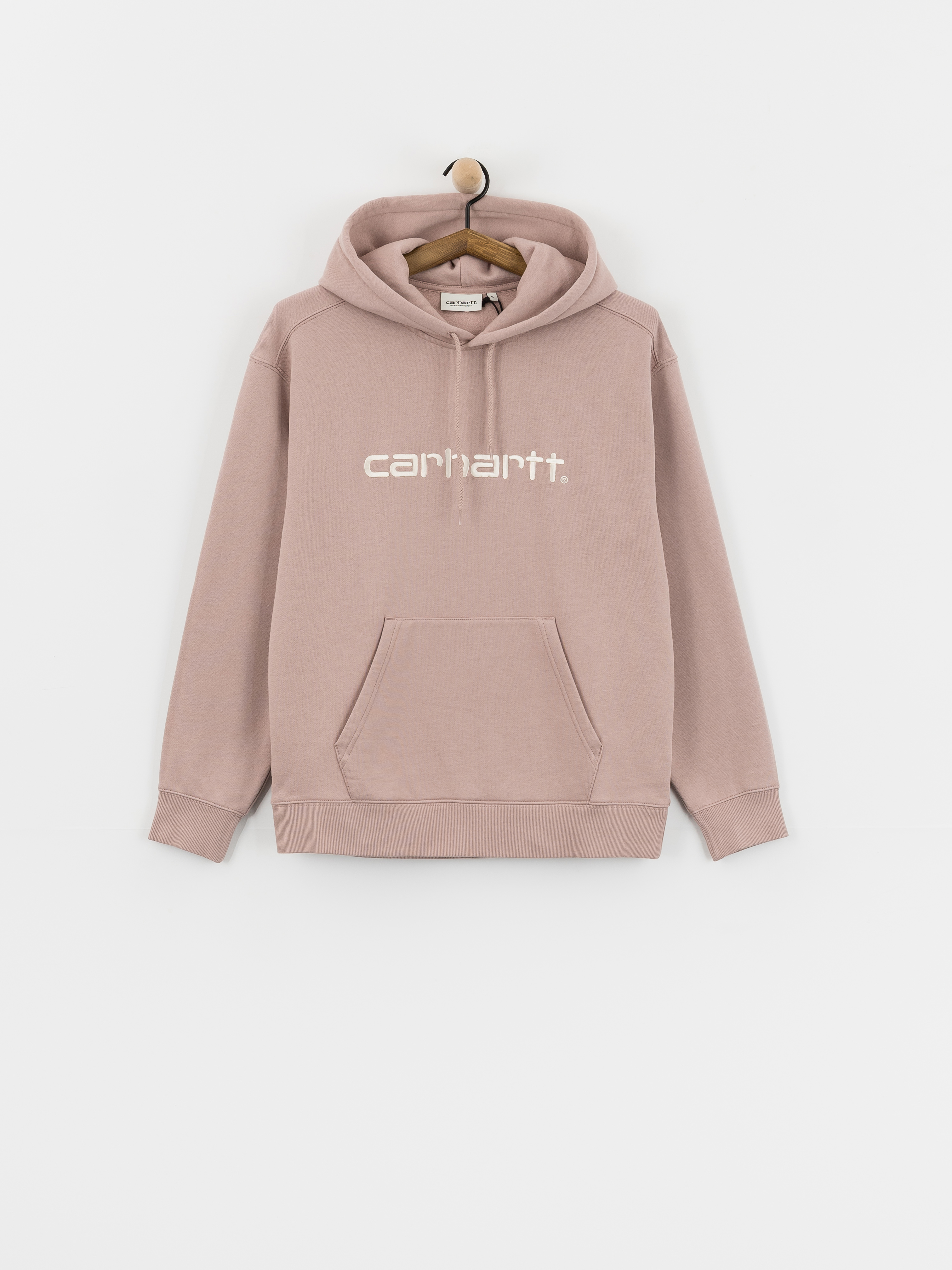 Bluza z kapturem Carhartt WIP Carhartt HD Wmn (gentle pink/cinnerus)