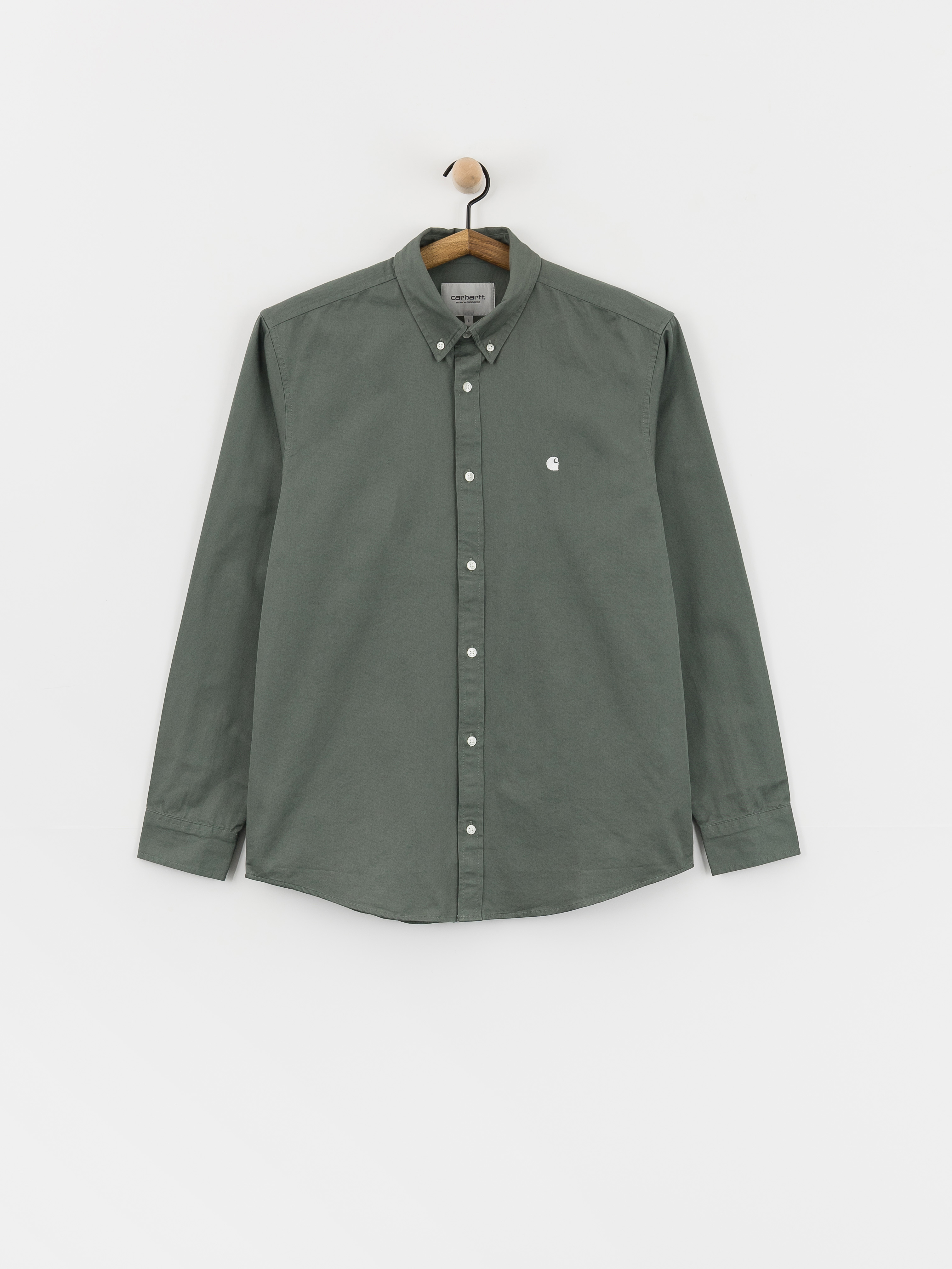 Koszula Carhartt WIP Madison (velvet green/white)