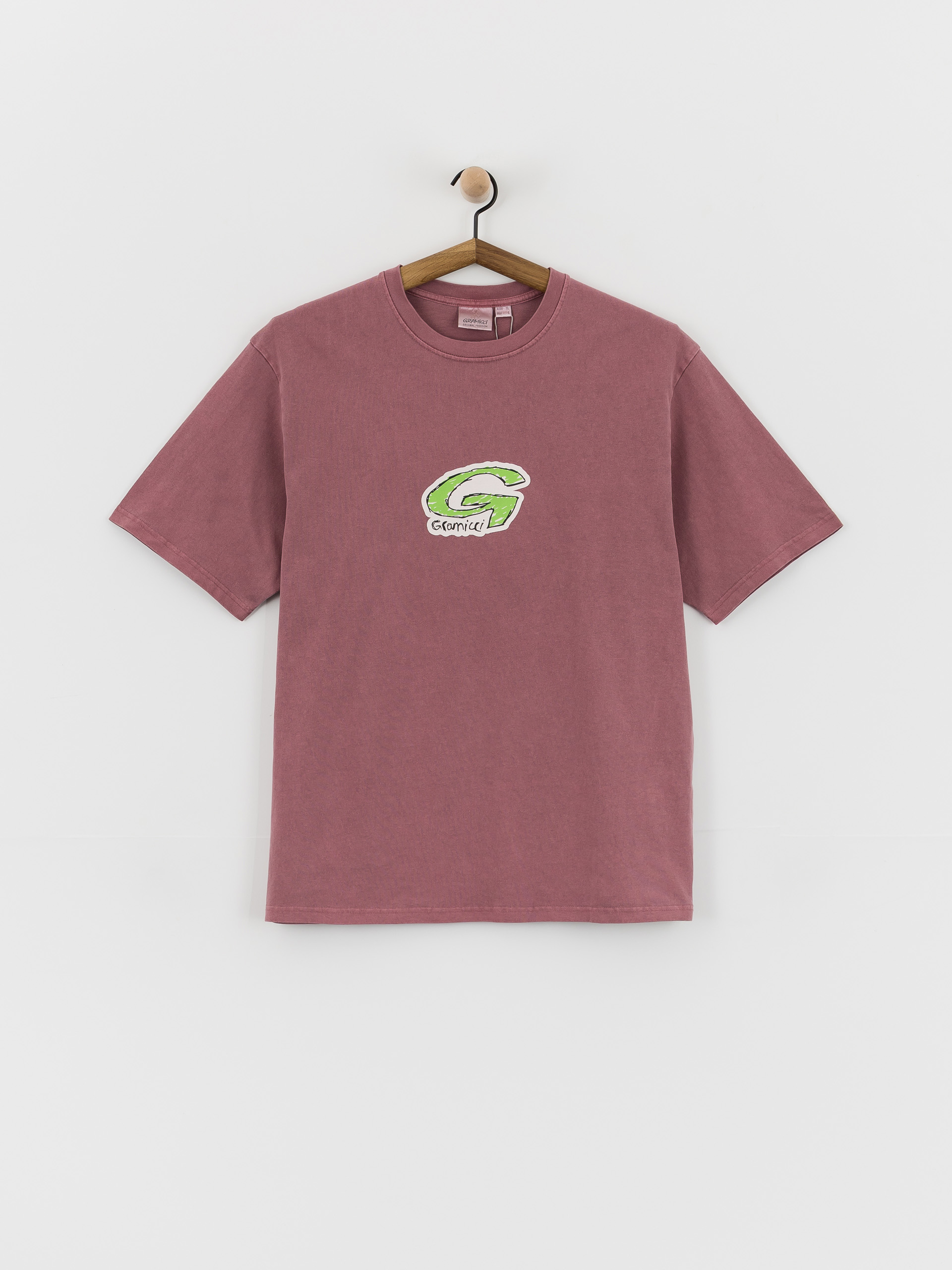 T-shirt Gramicci G-Scribble Pigment Dyed (red pigment)