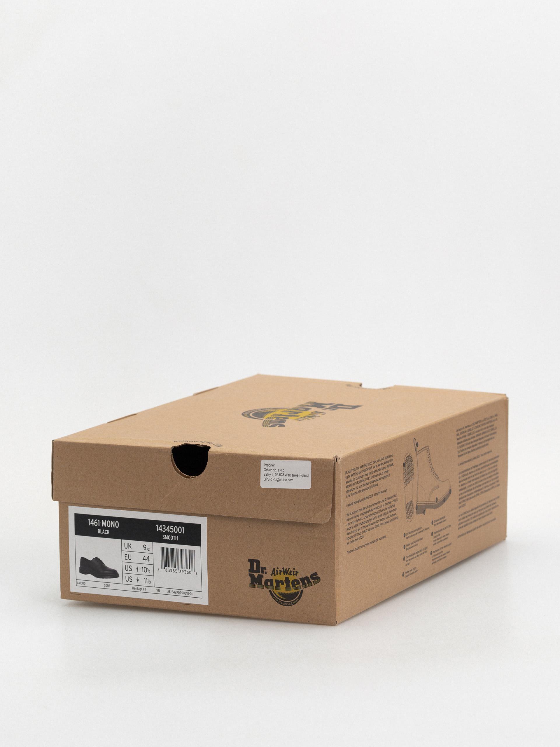 Buty Dr. Martens 1461 Mono (black smooth)