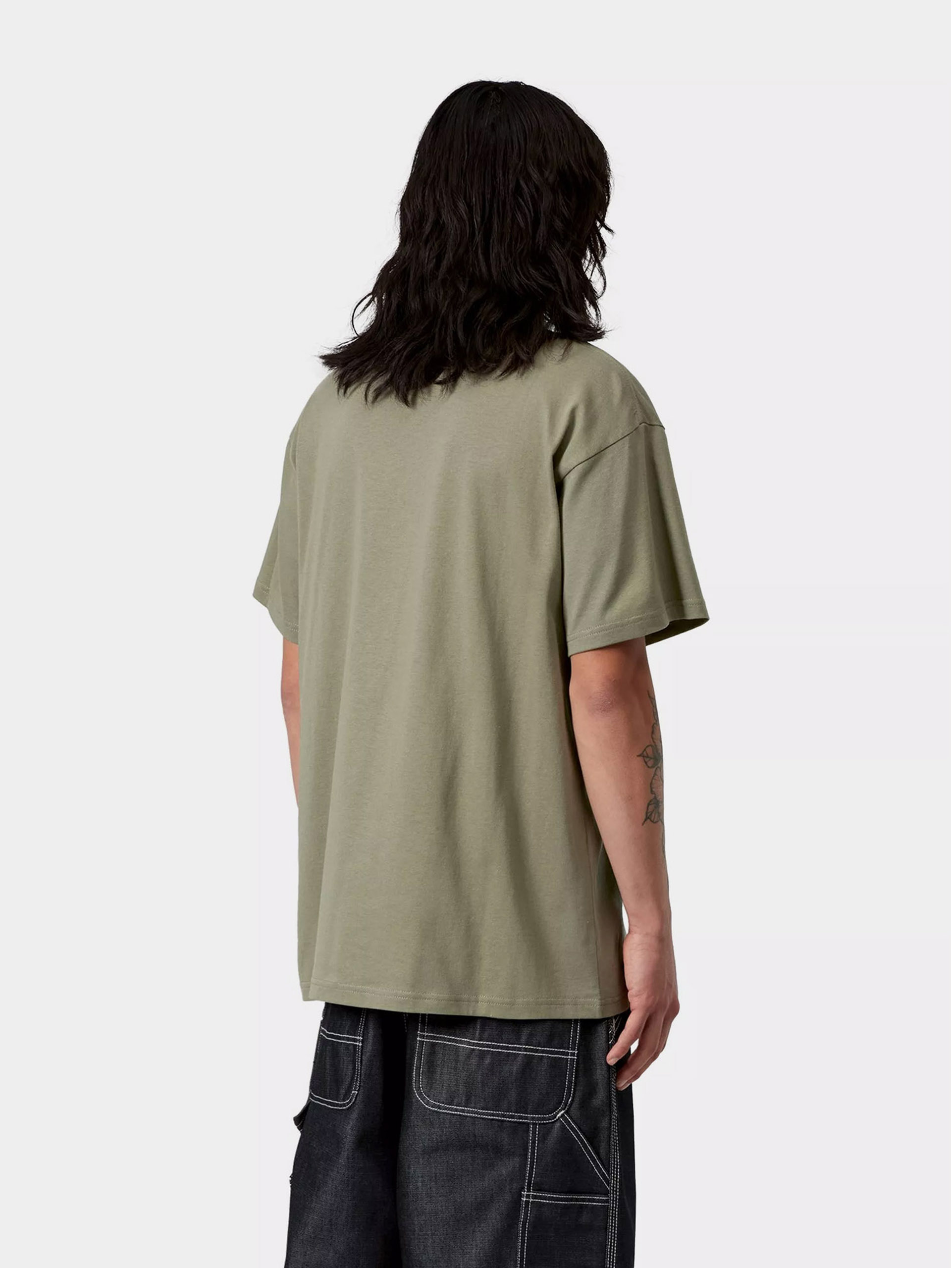 T-shirt Carhartt WIP Barbwire C (dollar green)