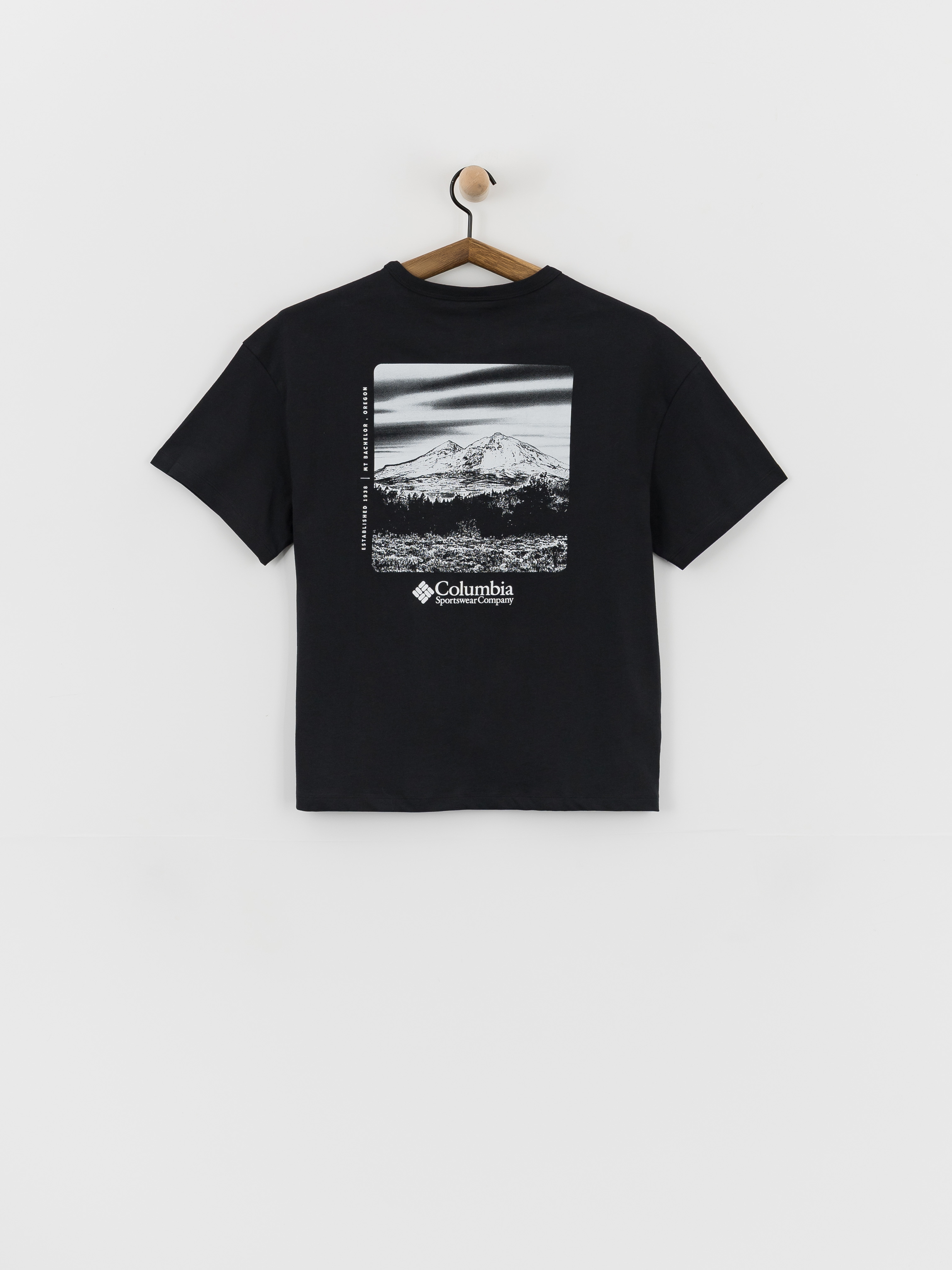 T-shirt Columbia CSC Heavyweight Graphic Wmn (black/hoodscape)