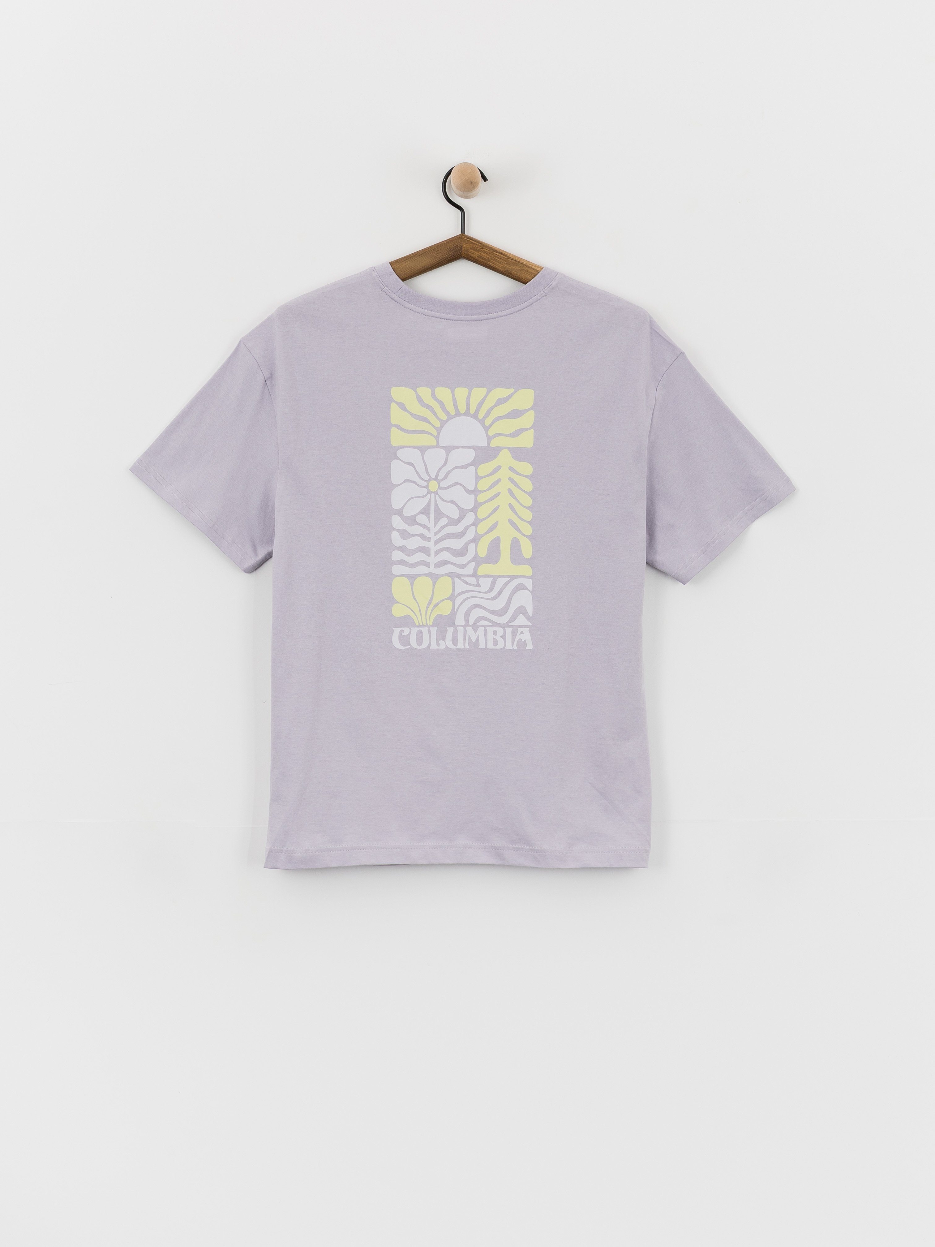 T-shirt Columbia Rolling Bend Graphic Oversized Wmn (lavender pearl/floral groove)