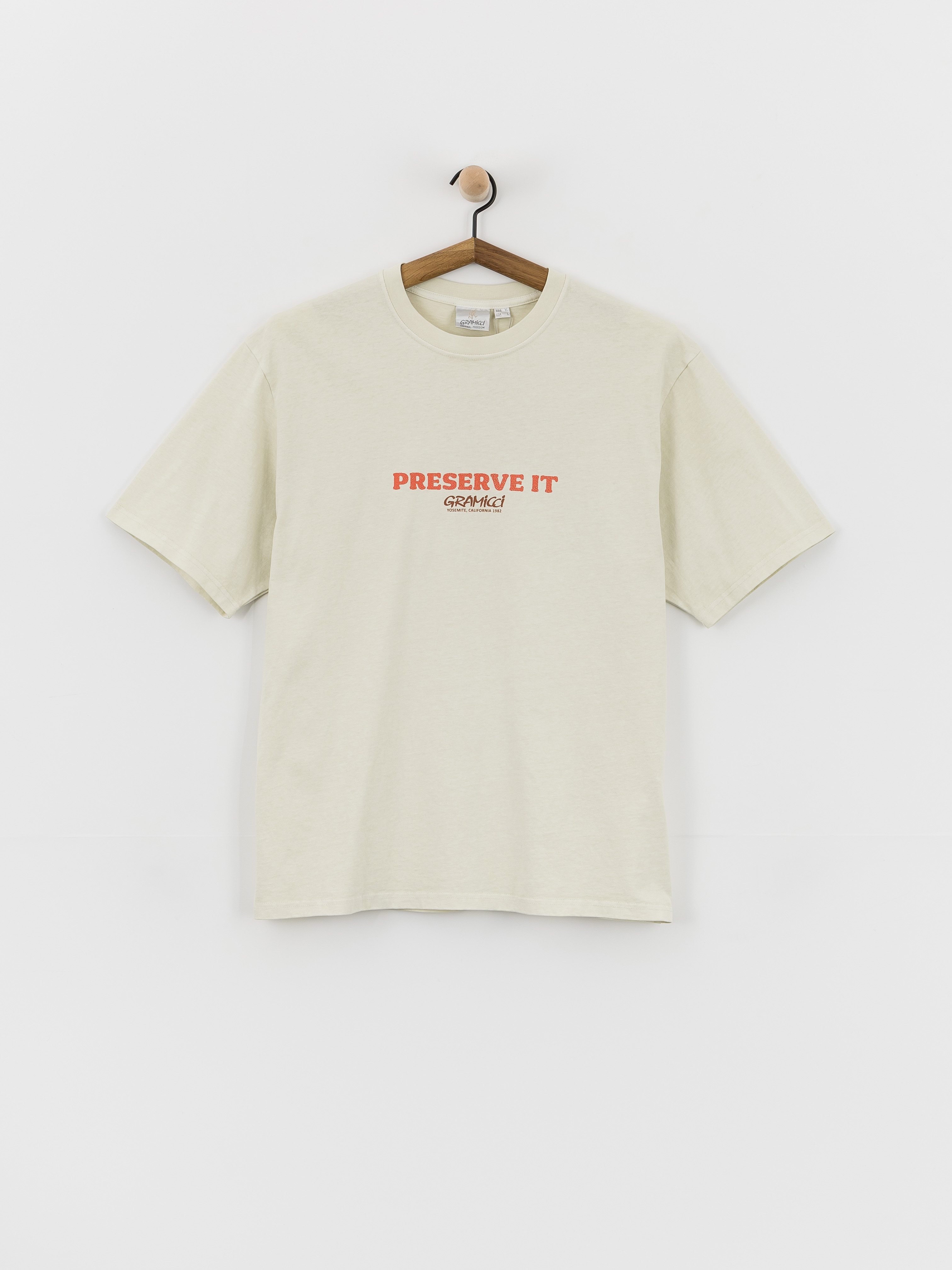 T-shirt Gramicci Footprints Pigment Dyed