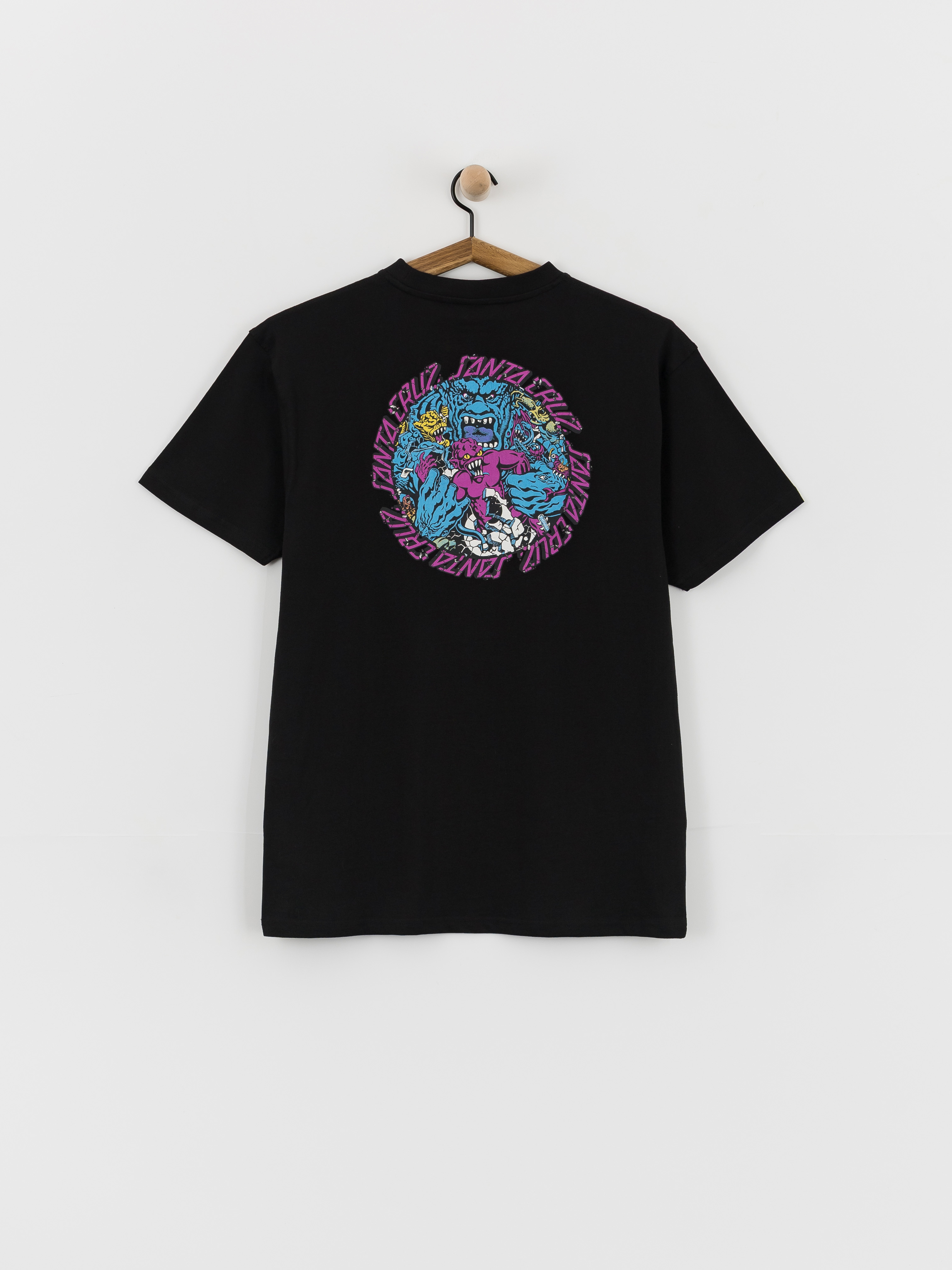 T-shirt Santa Cruz Roskopp Monster Strip (black)