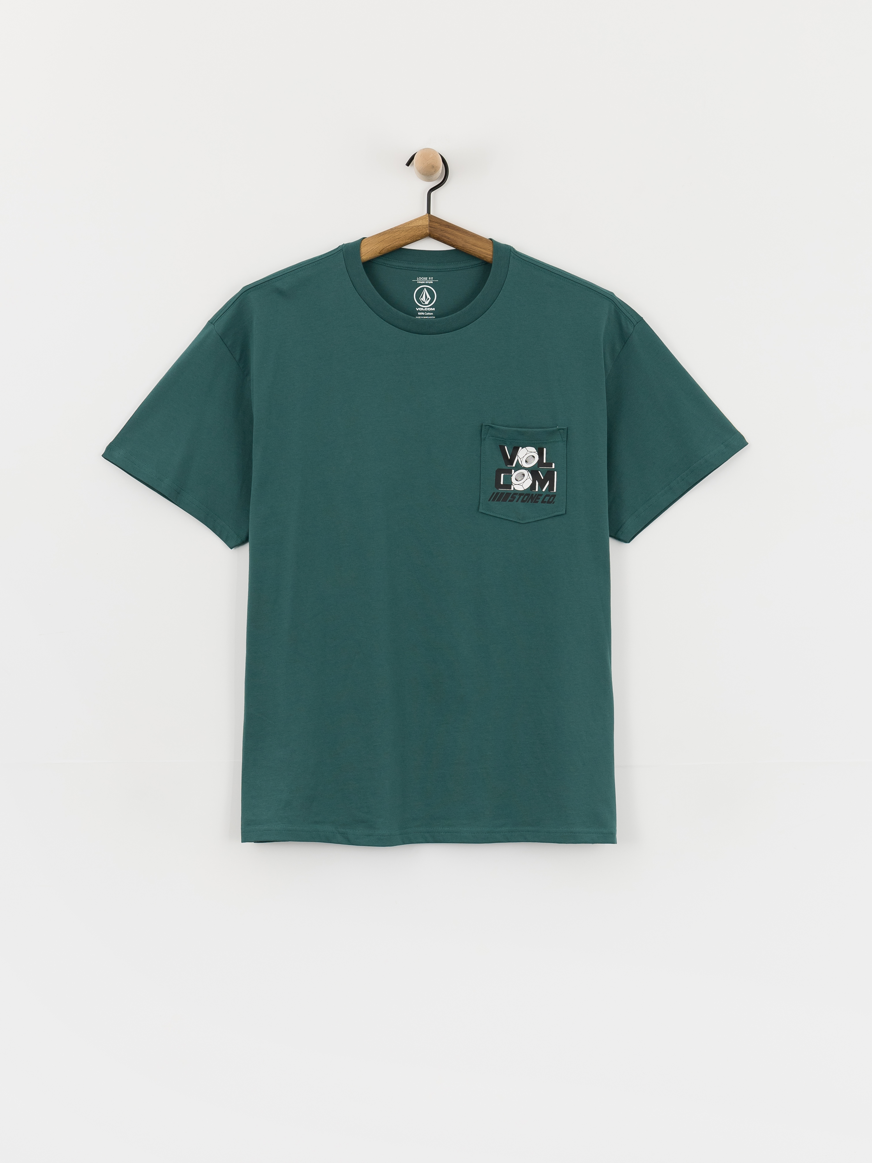 T-shirt Volcom Parted Out Pocket (rifle green)