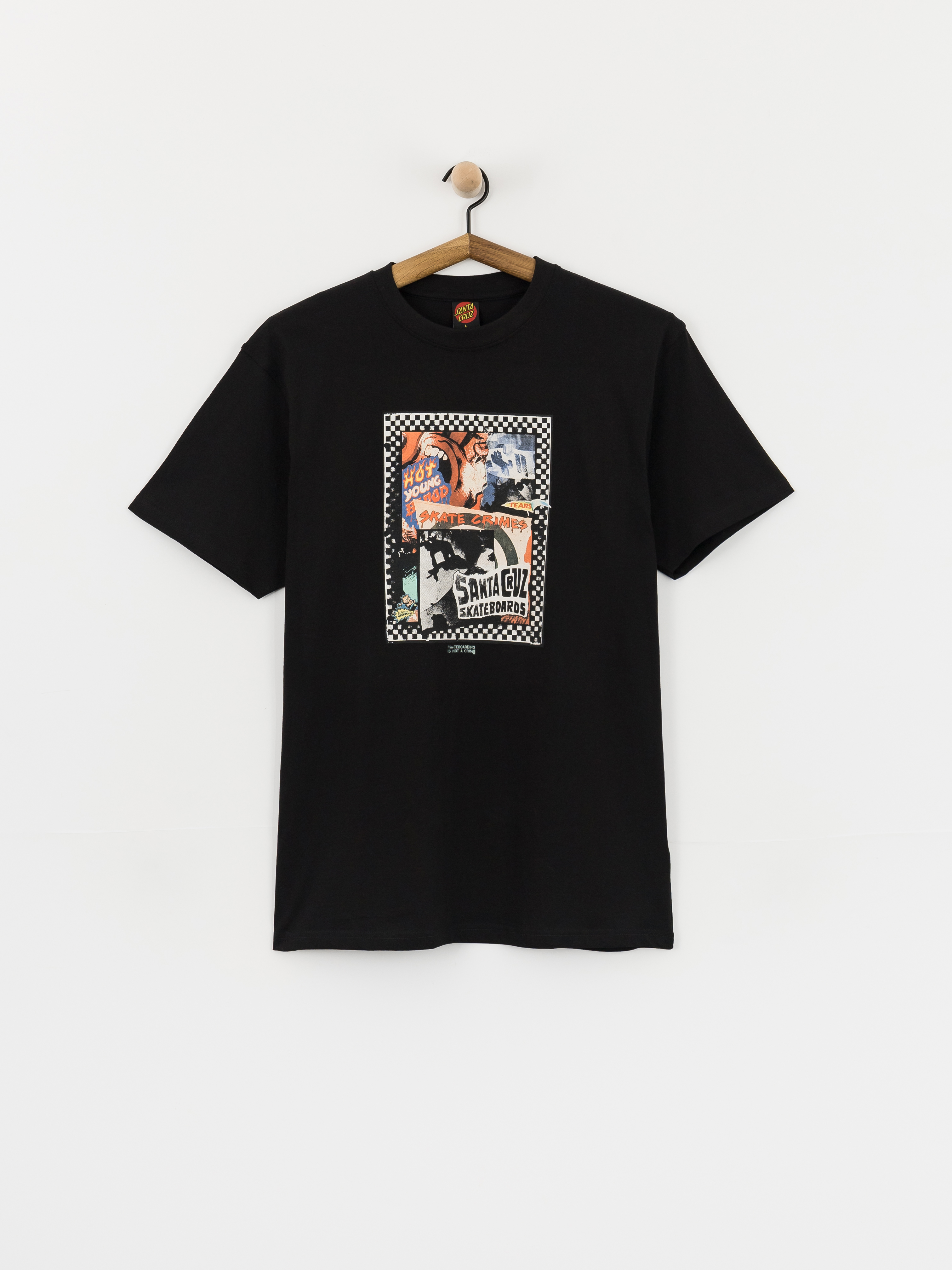 T-shirt Santa Cruz Ad Collage Front (black)