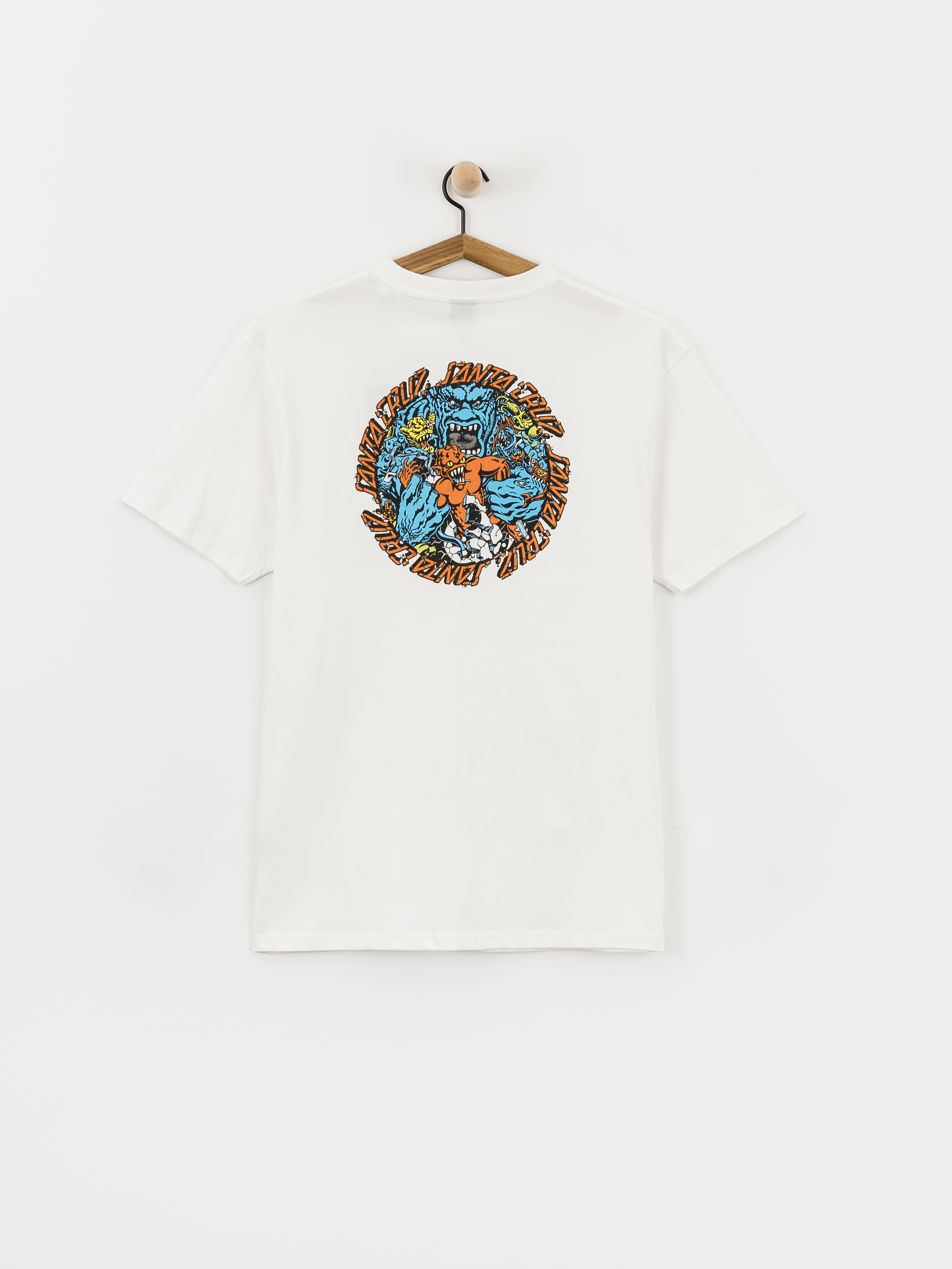T-shirt Santa Cruz Roskopp Monster Strip (white)