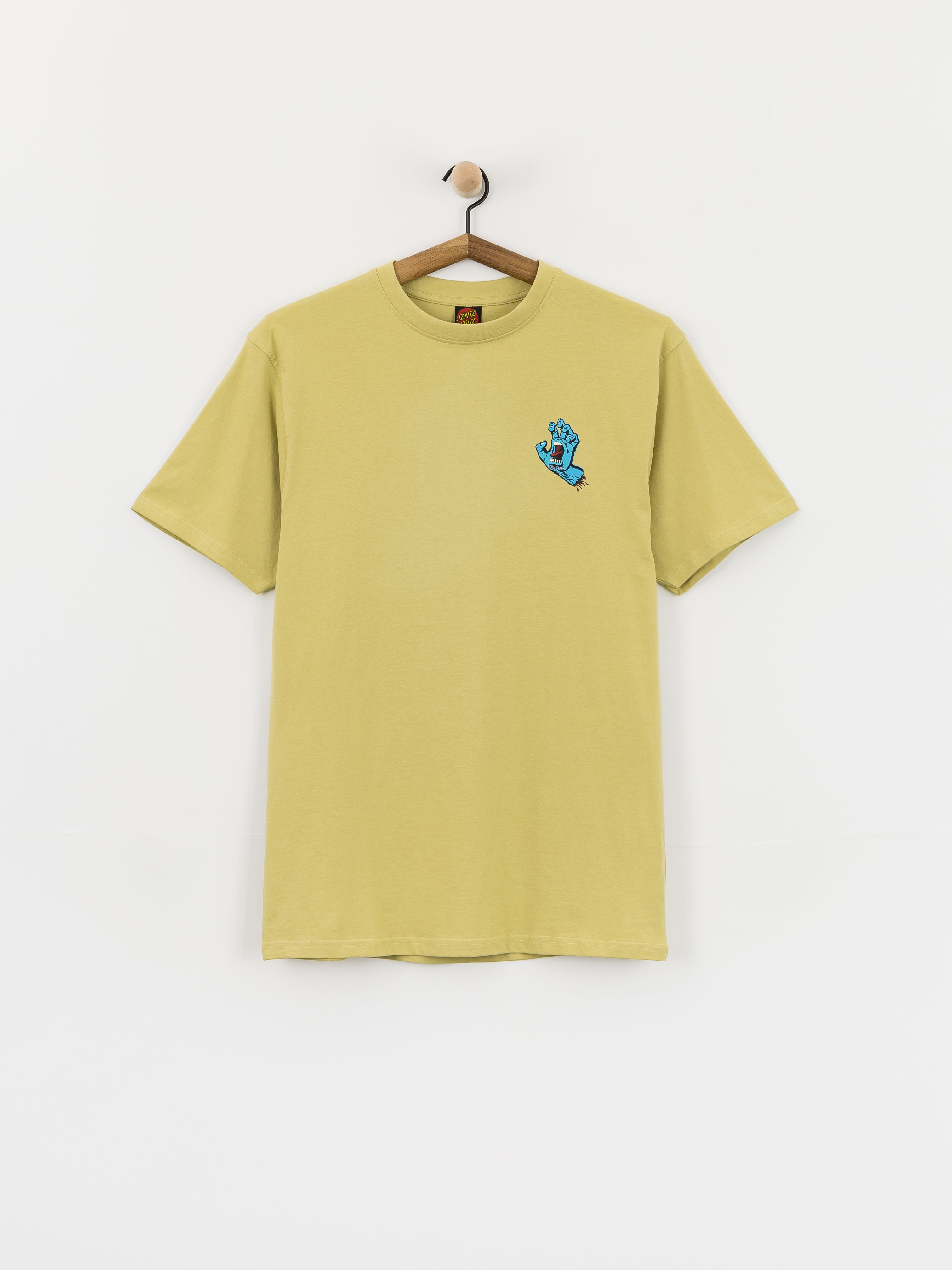 T-shirt Santa Cruz Screaming Hand Chest (faded khaki)