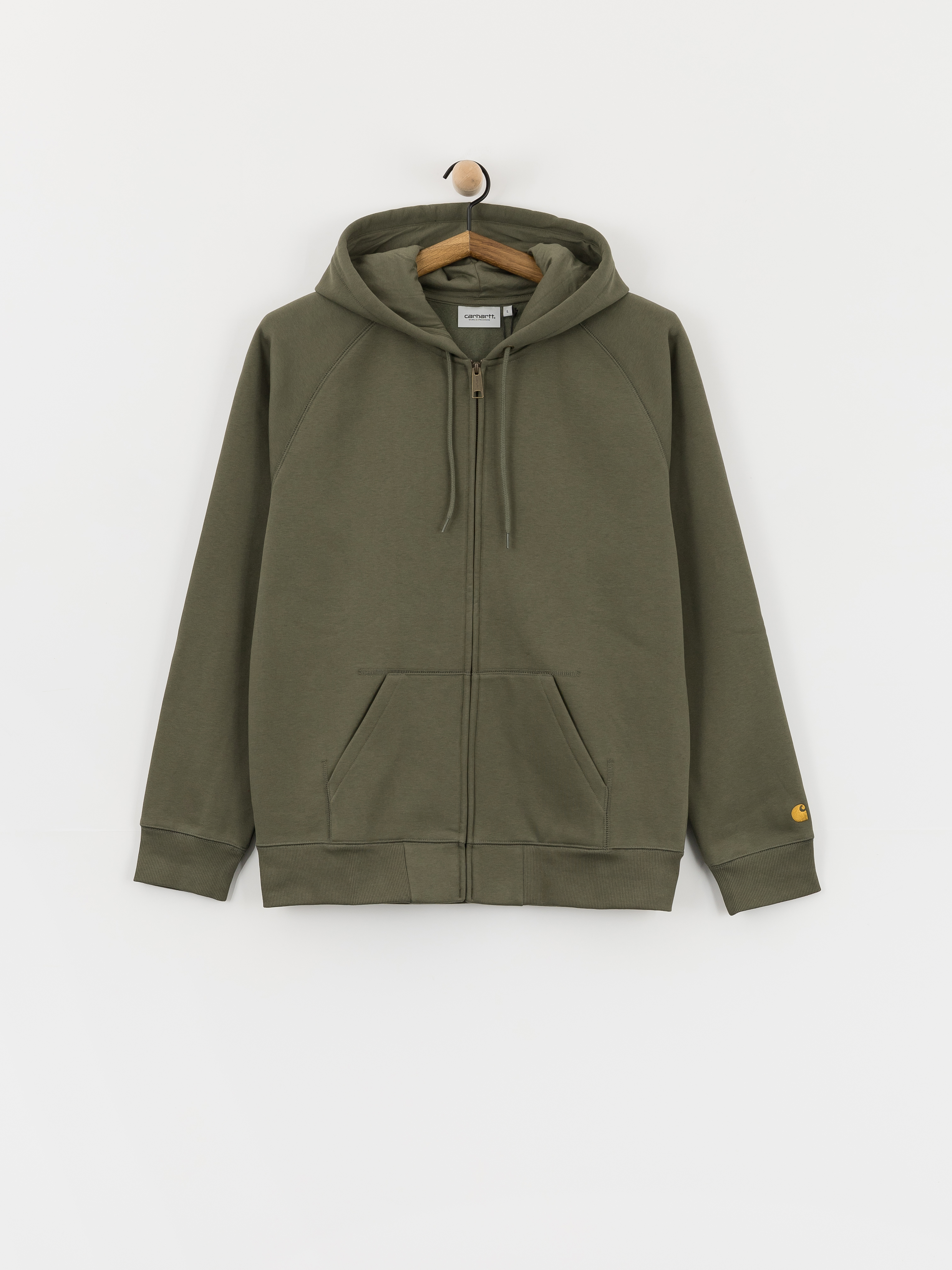 Bluza z kapturem Carhartt WIP Chase ZHD (leaf/gold)