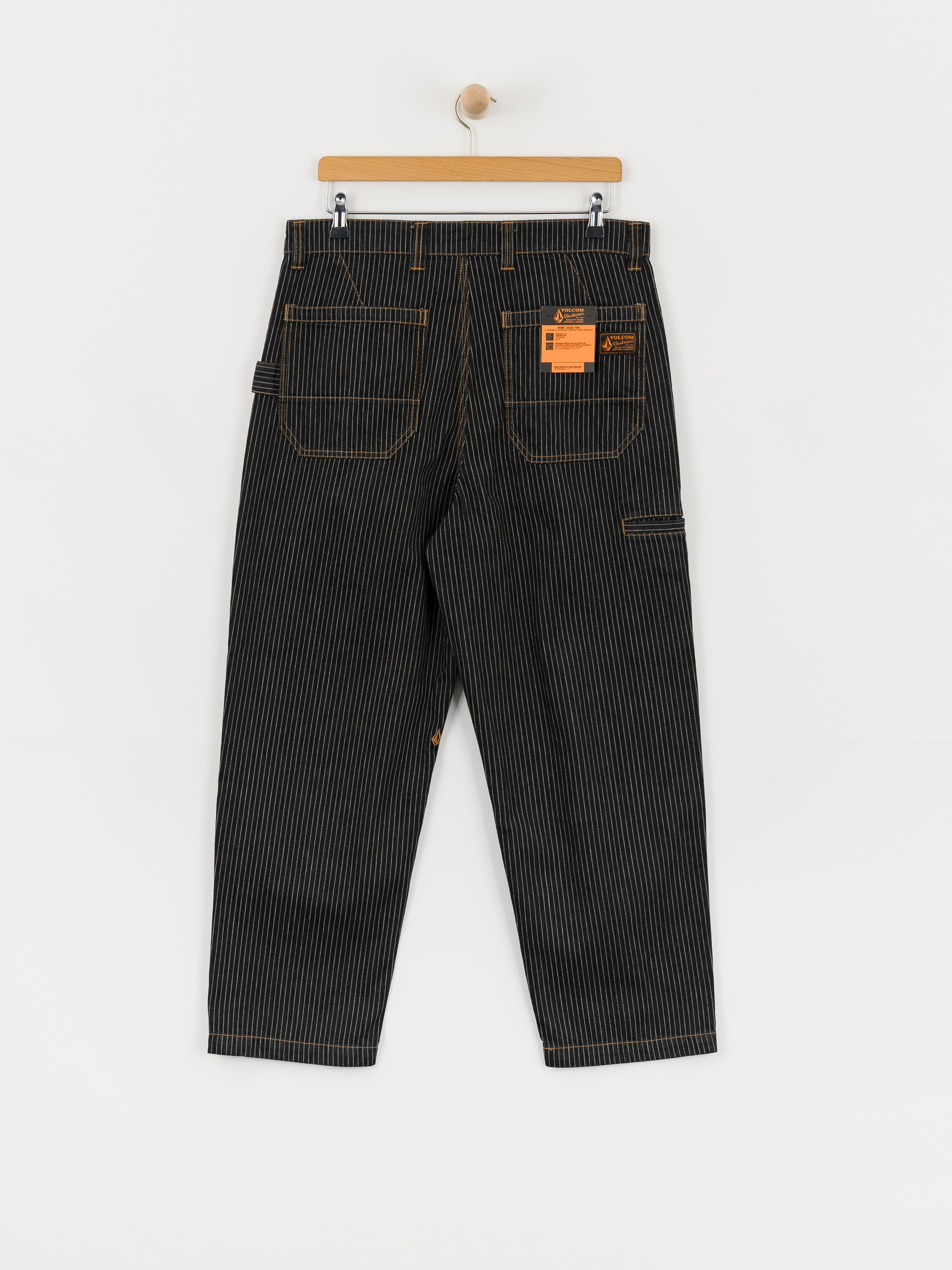 Spodnie Volcom Work Dialed (black stripe)