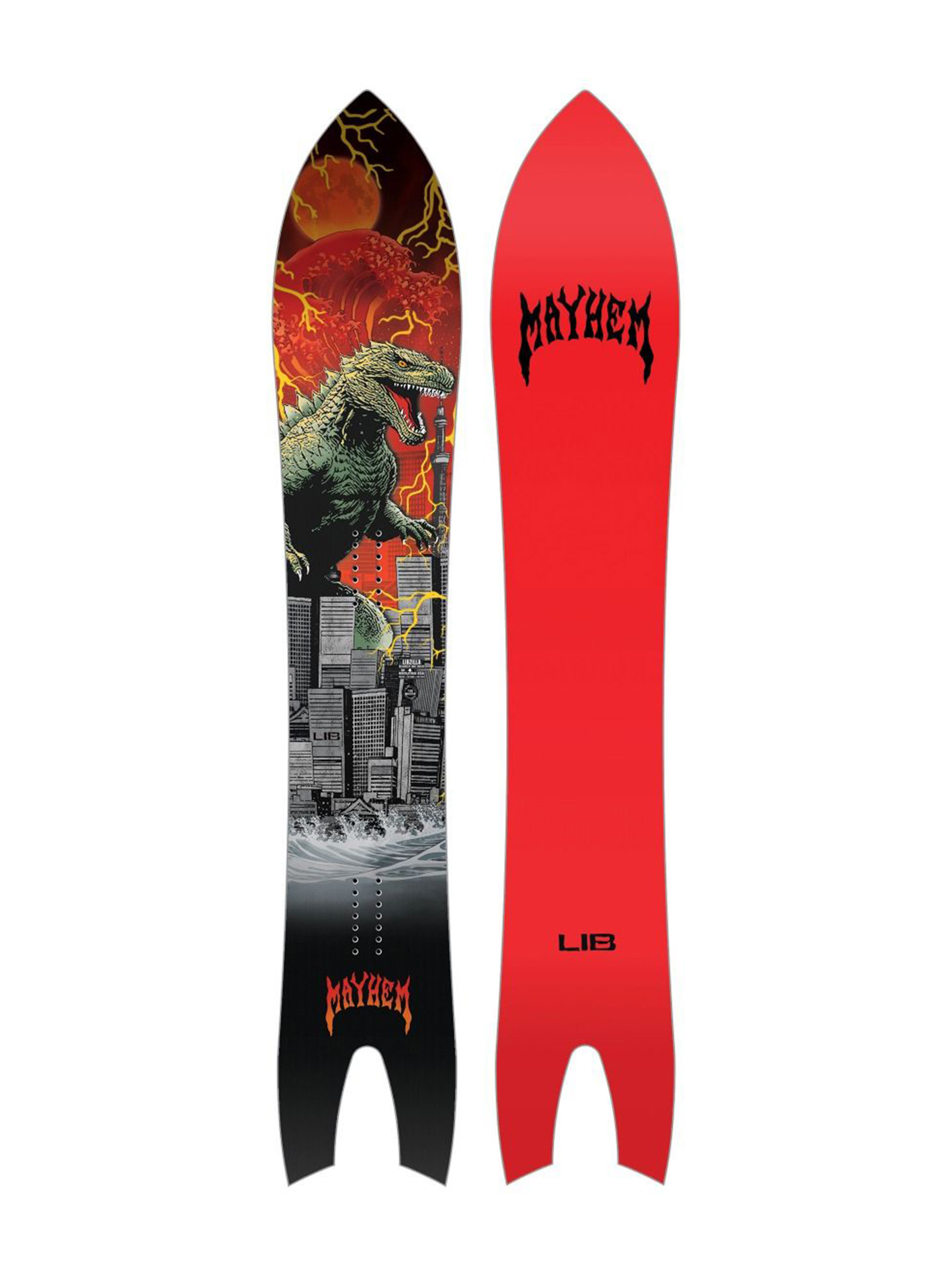 Męska Deska snowboardowa Lib Tech Mayhem Libzilla (red/black)