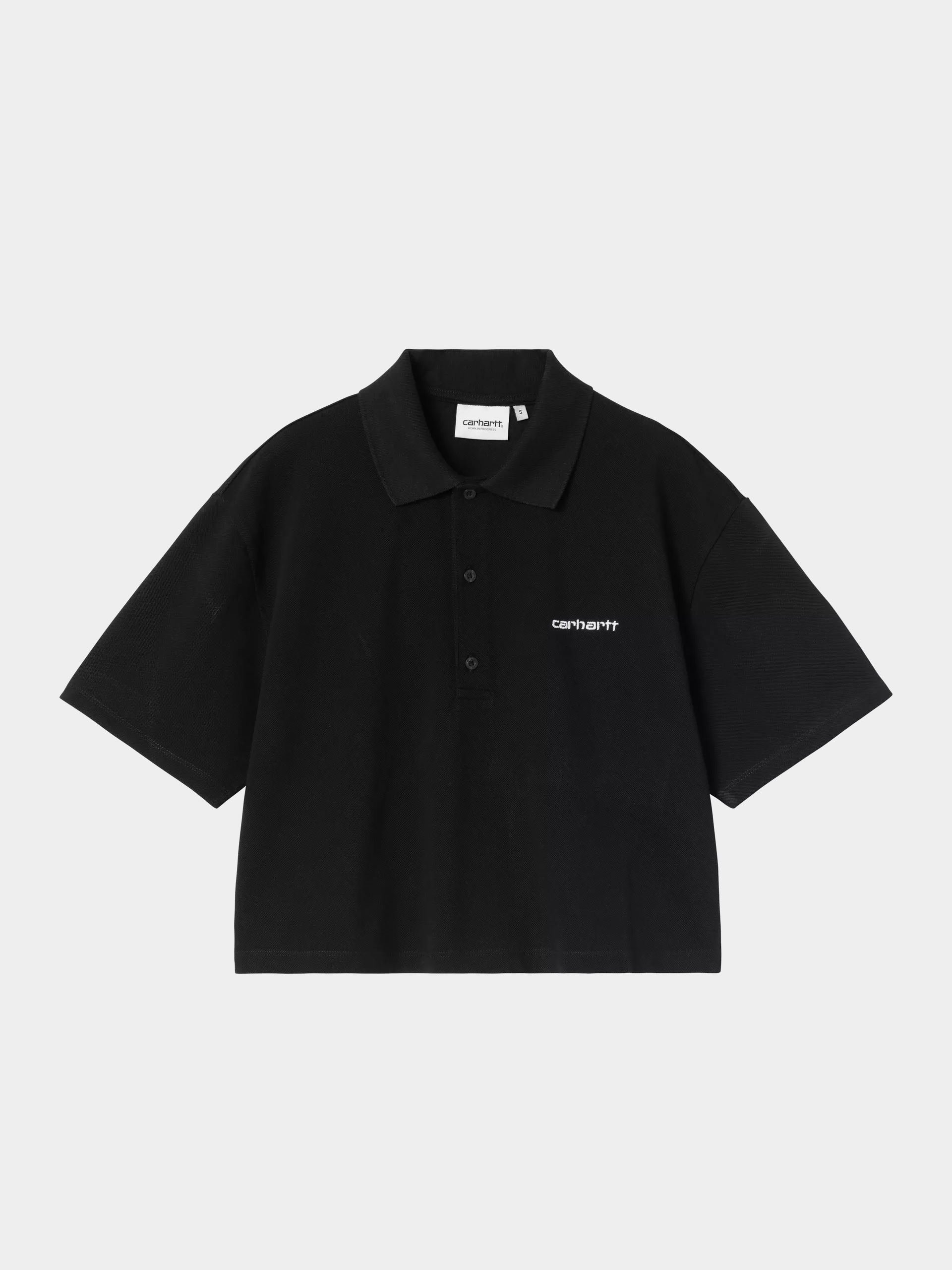 T-shirt Carhartt WIP Script Polo Wmn (black/white)