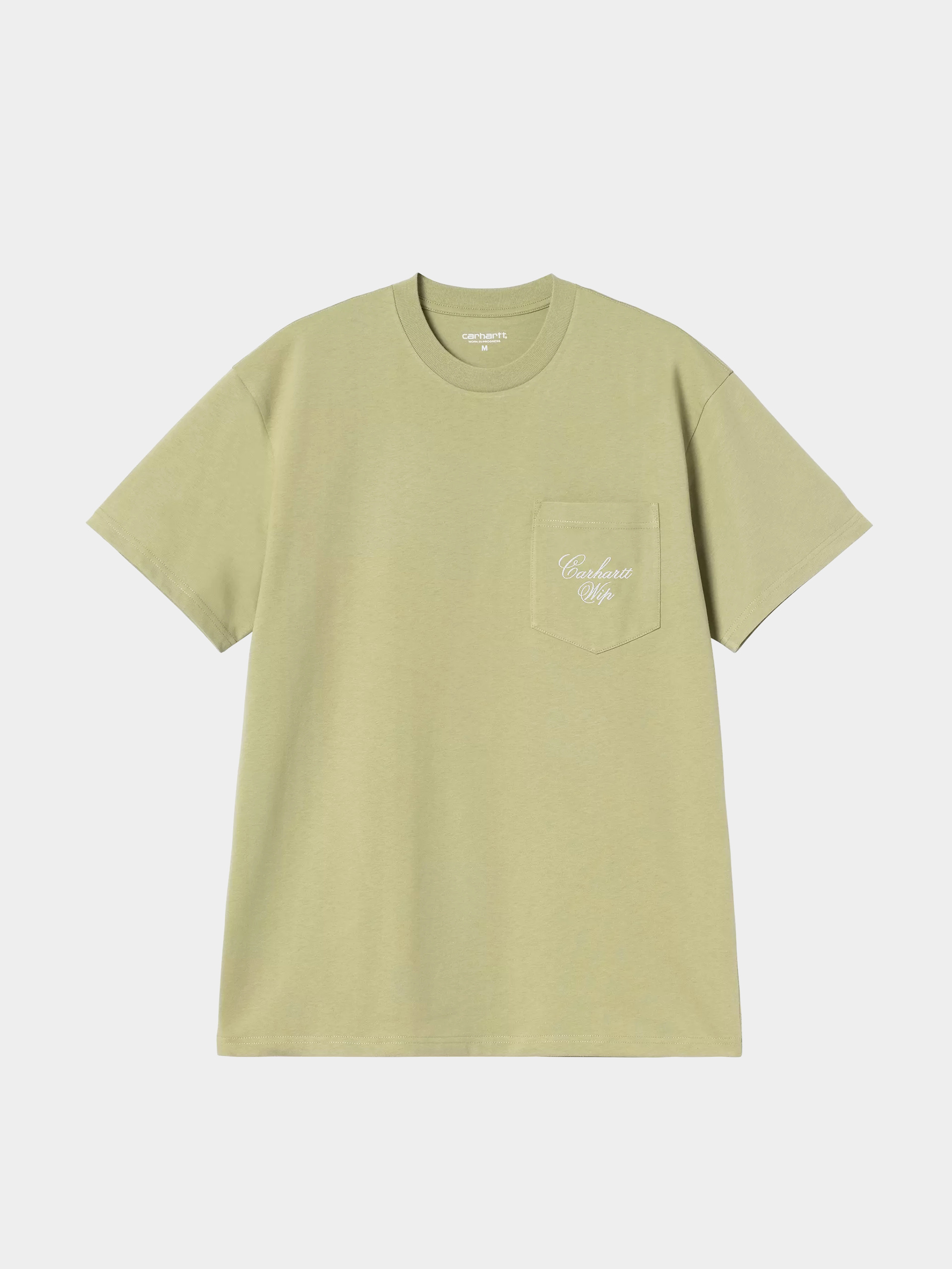 T-shirt Carhartt WIP Longhand Pocket (gentle green/white)