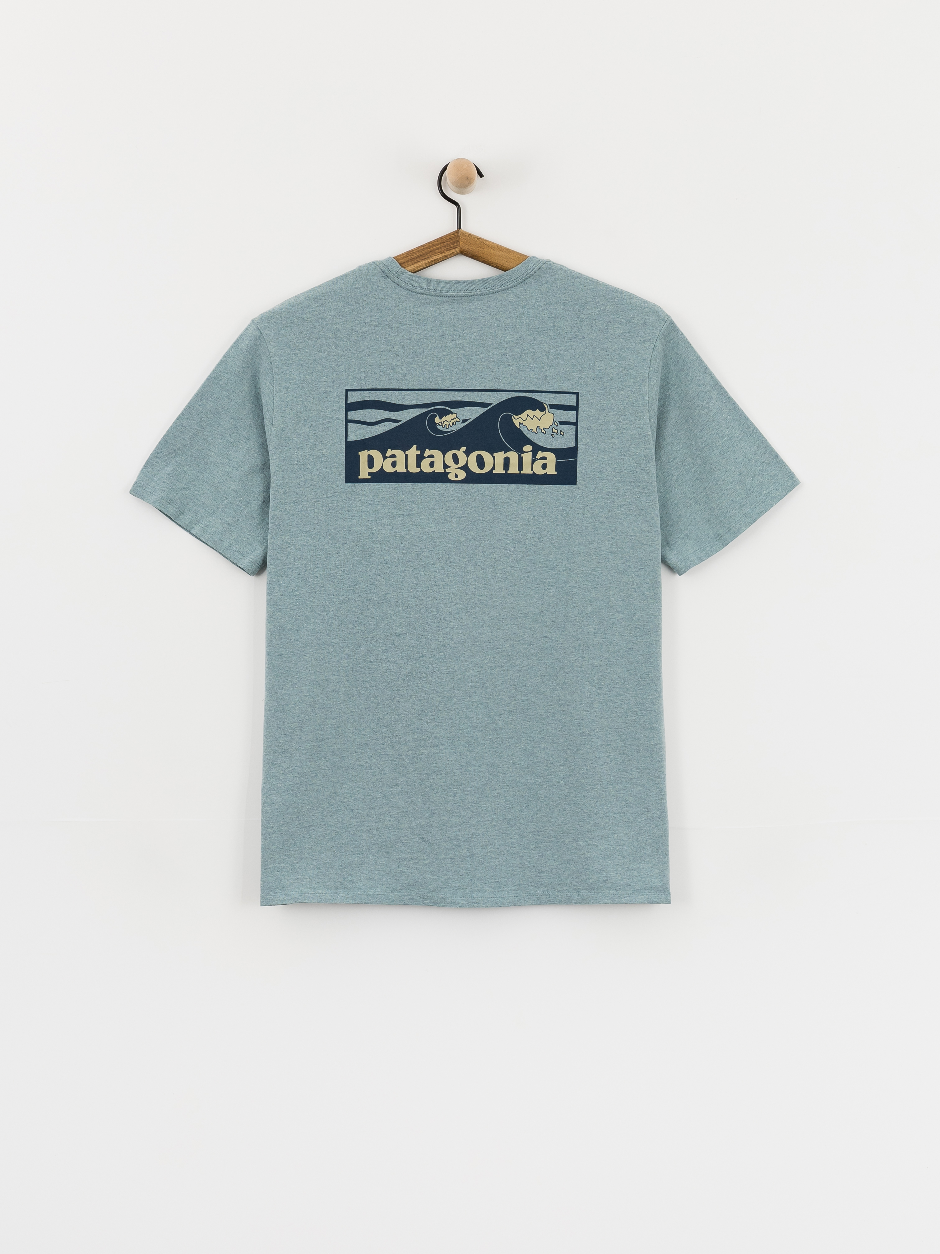 T-shirt Patagonia Boardshort Logo Pocket Responsibili (blue sage)