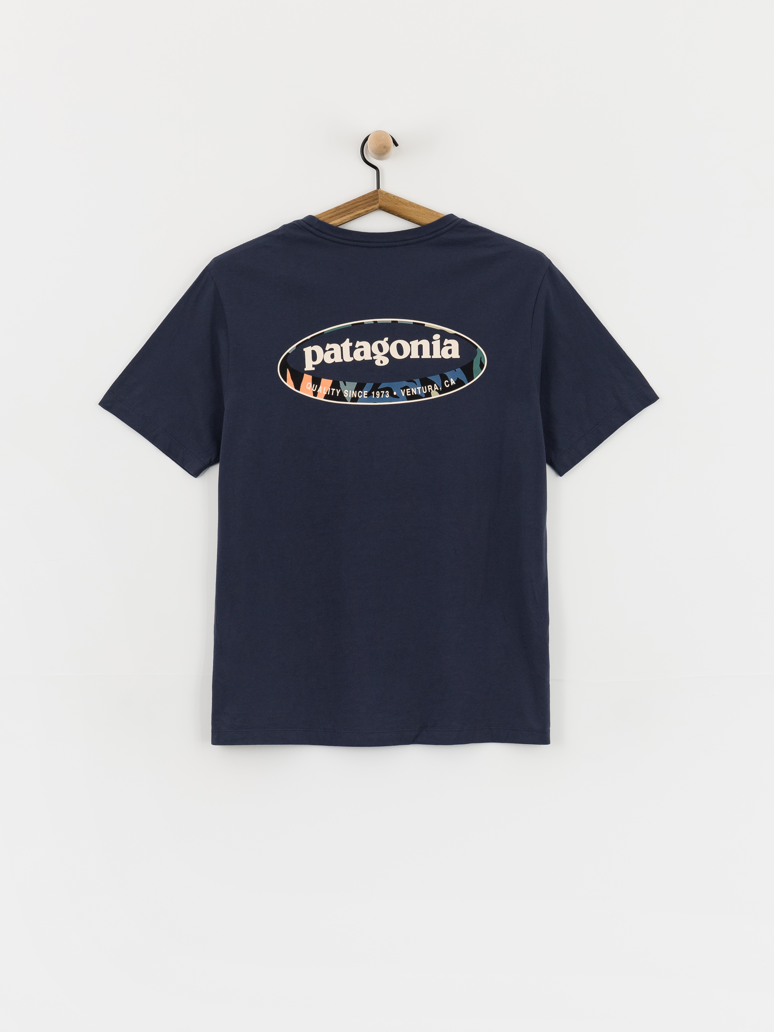 T-shirt Patagonia 95 Oval Logo (new navy/kaleido)
