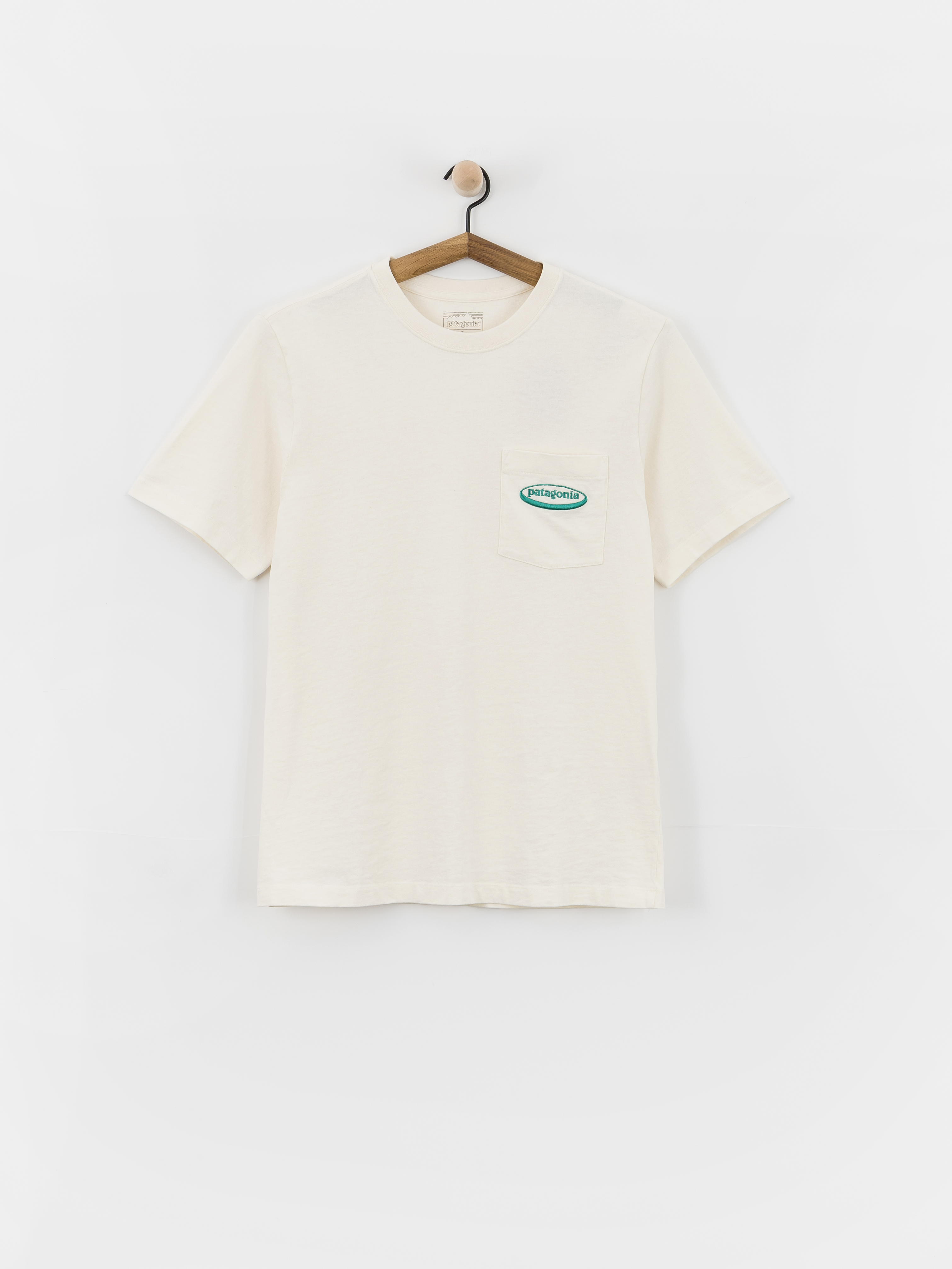 T-shirt Patagonia Midweight '95 Oval Logo Pocket (undyed natural)