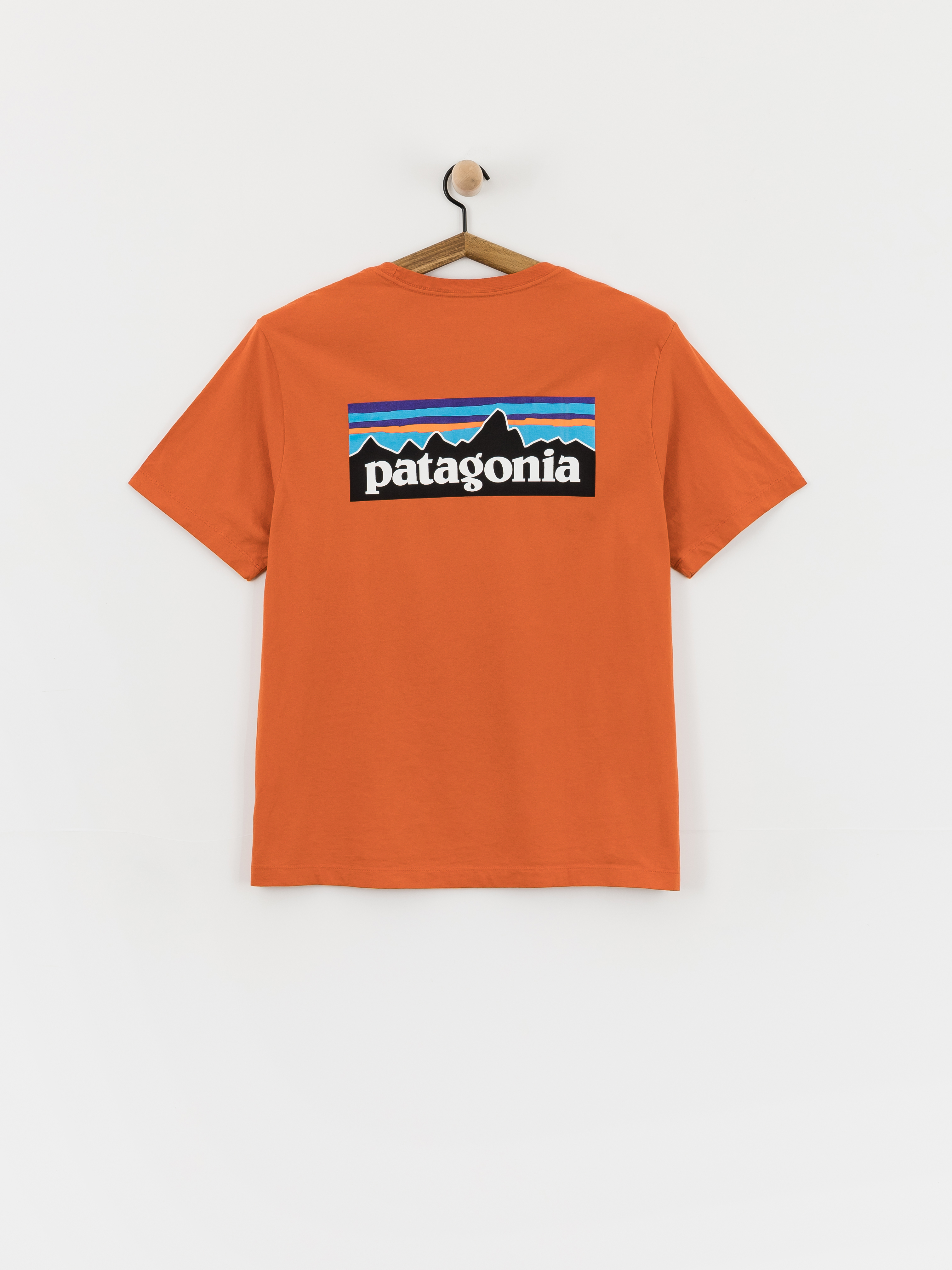 T-shirt Patagonia P 6 Logo (coal orange)