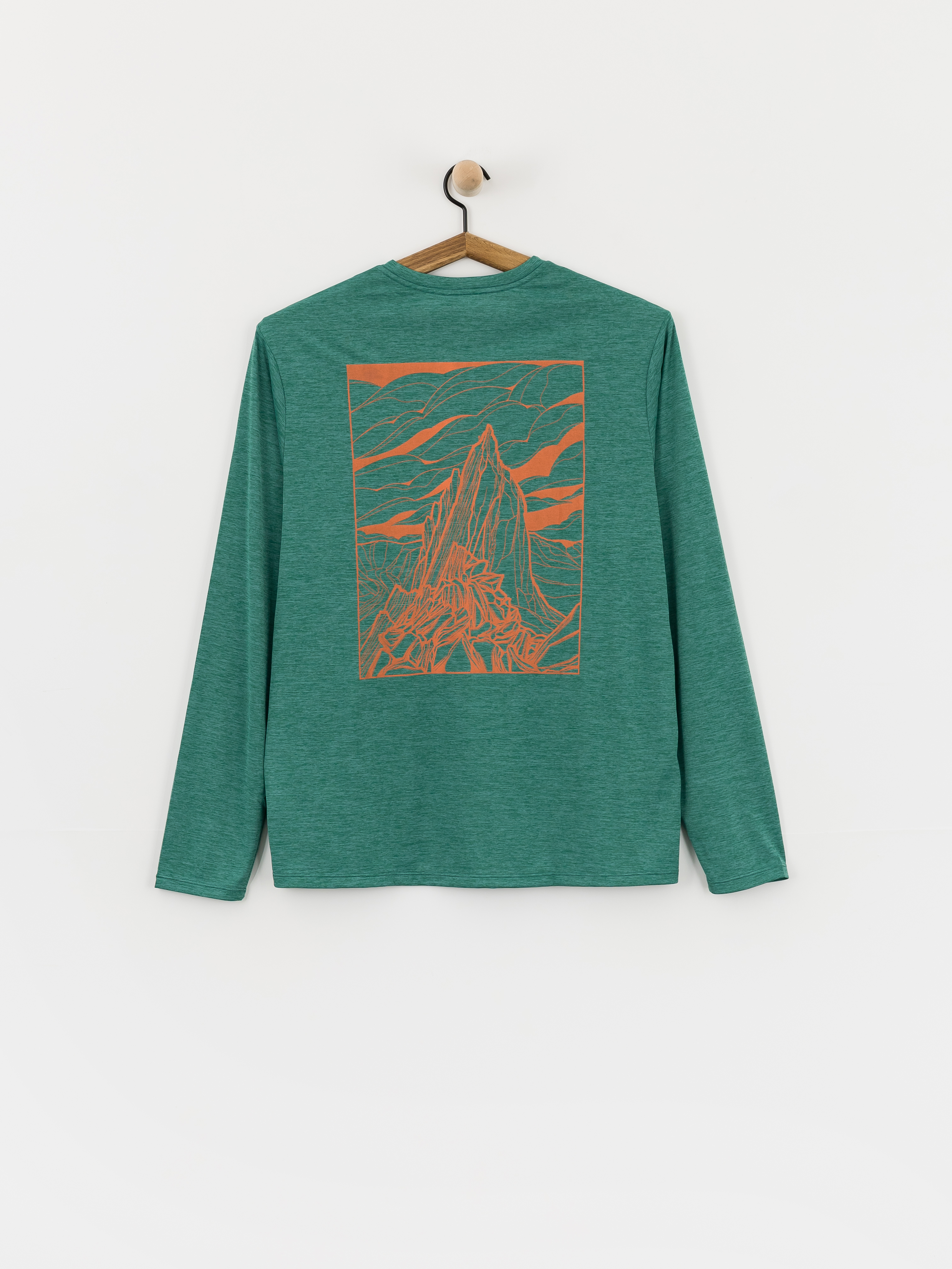 Longsleeve Patagonia Capilene Cool Cloud Crag (gem green/light gem green)