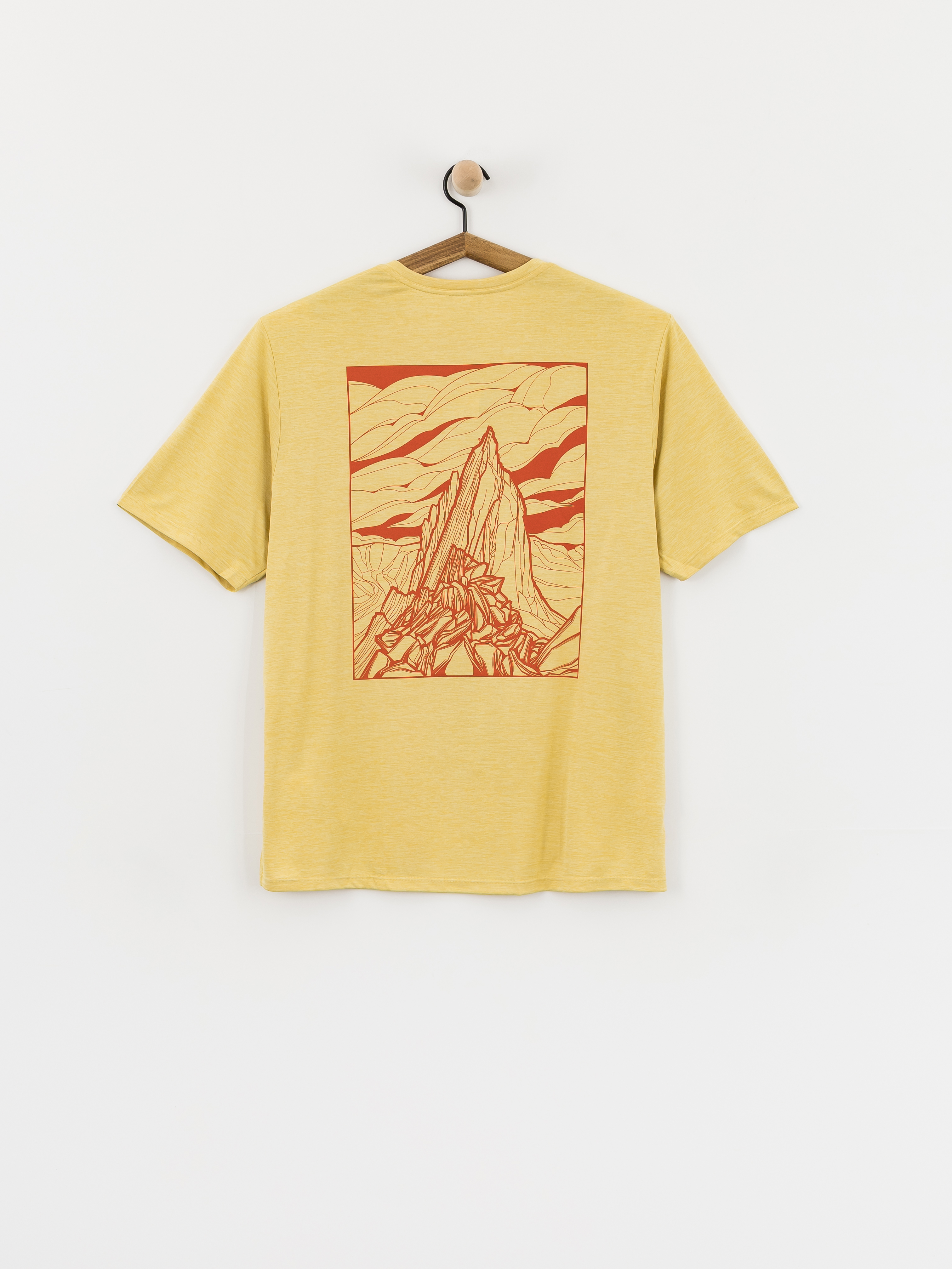 T-shirt Patagonia Capilene Cool Cloud Crag (limestone yellow/light limestone yellow)