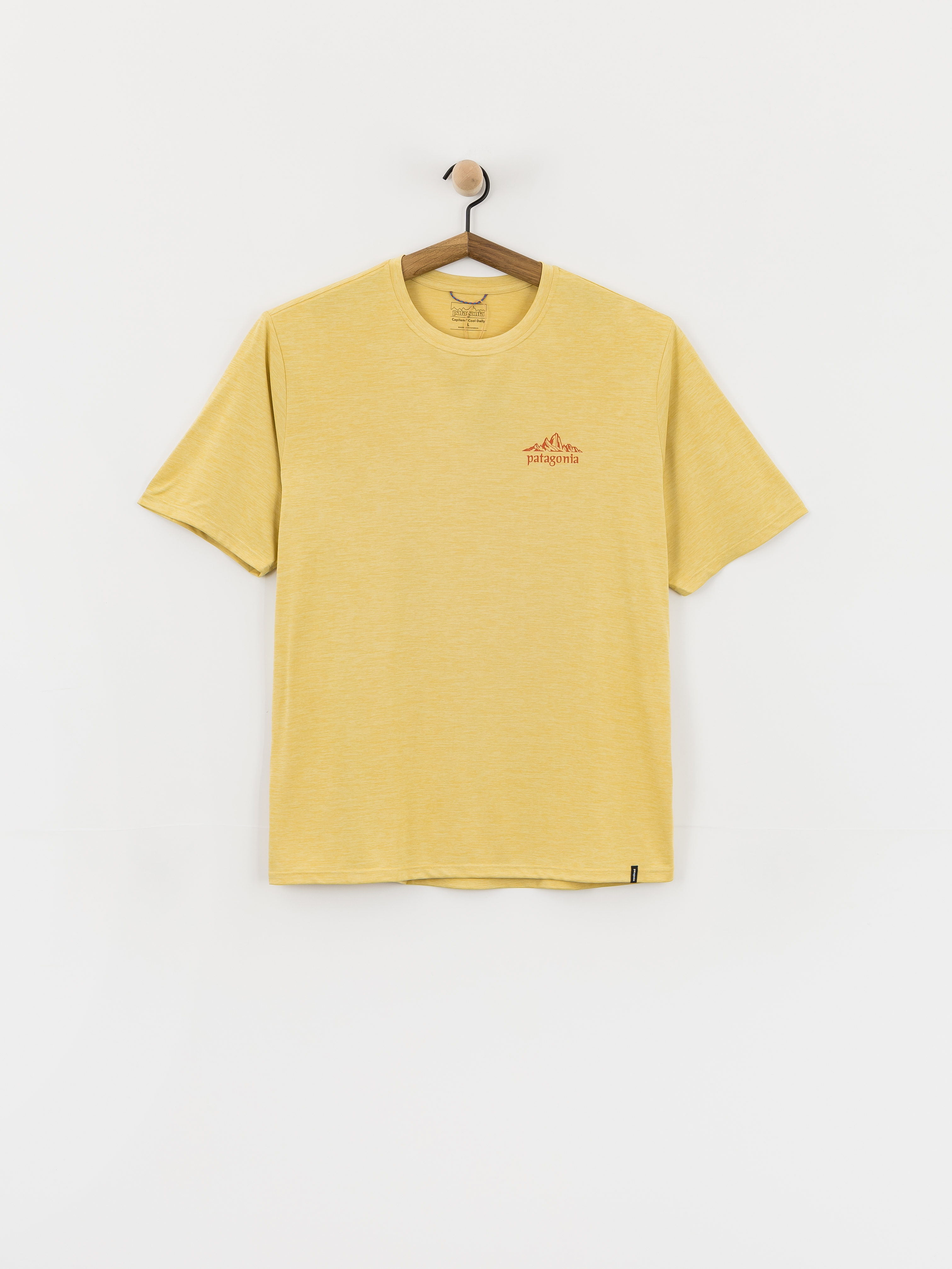 T-shirt Patagonia Capilene Cool Cloud Crag (limestone yellow/light limestone yellow)