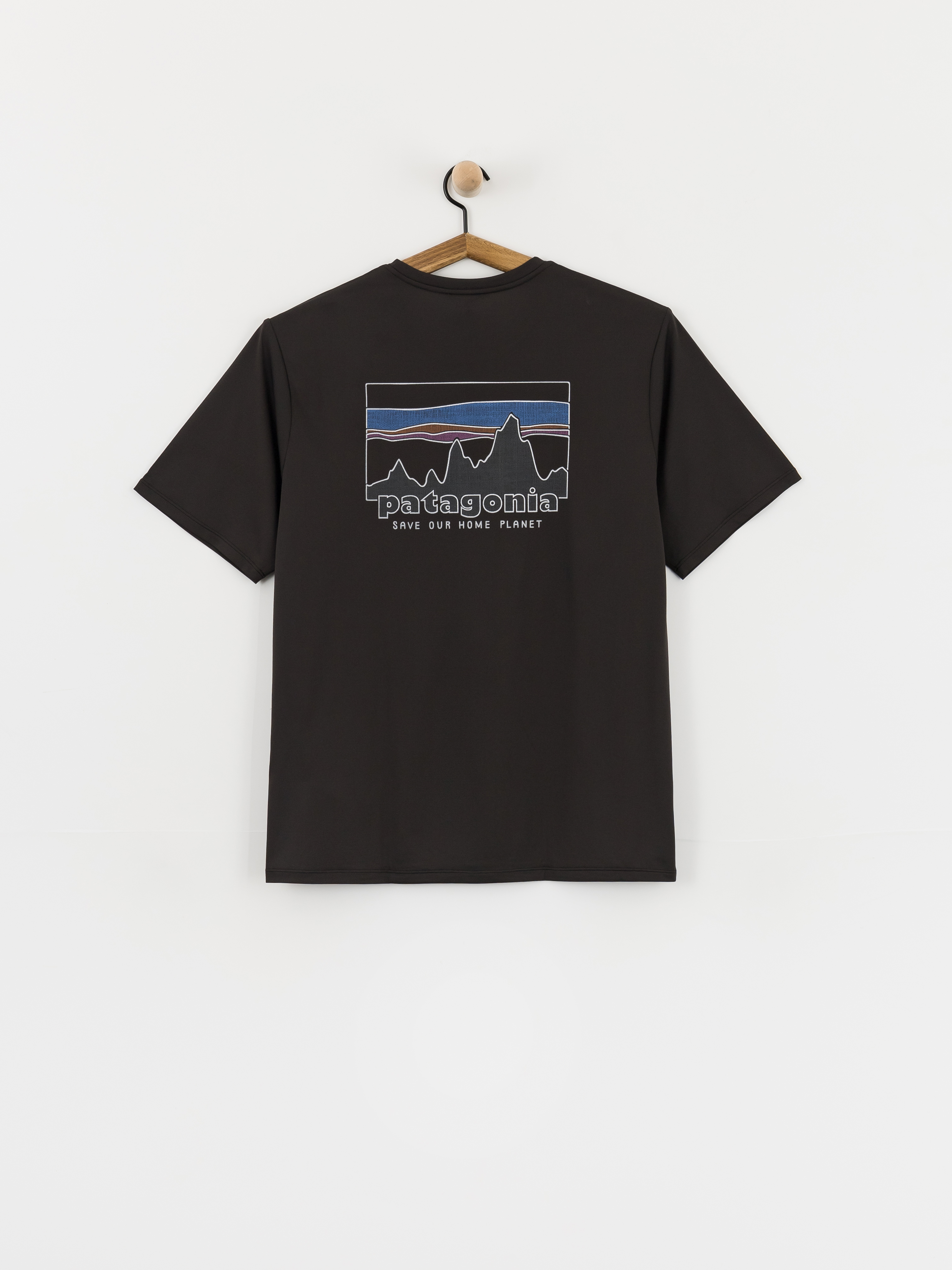 T-shirt Patagonia Capilene Cool '73 Skyline (black)
