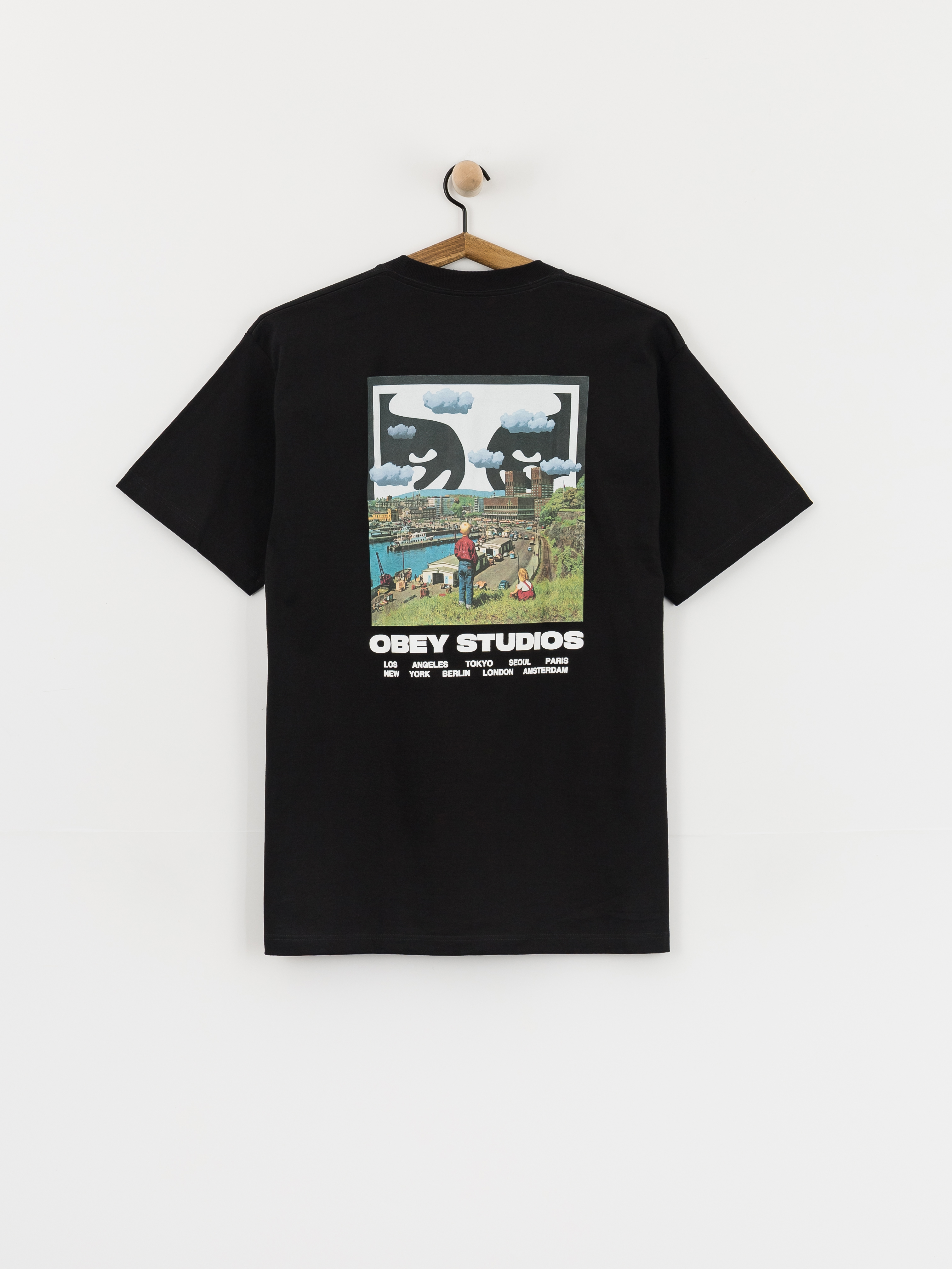 T-shirt OBEY Sky Face (black)