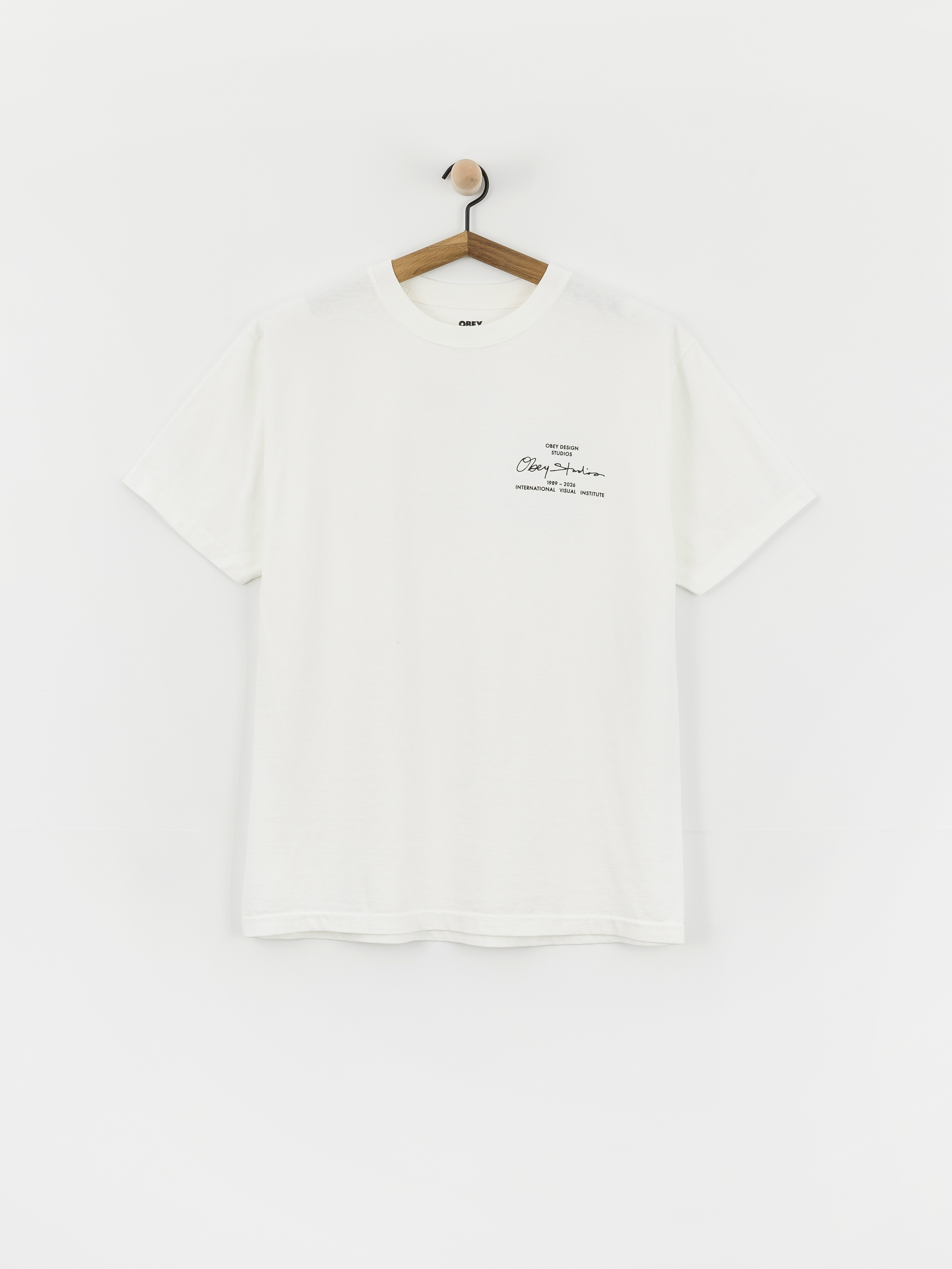T-shirt OBEY Institute (pigment vintage white)