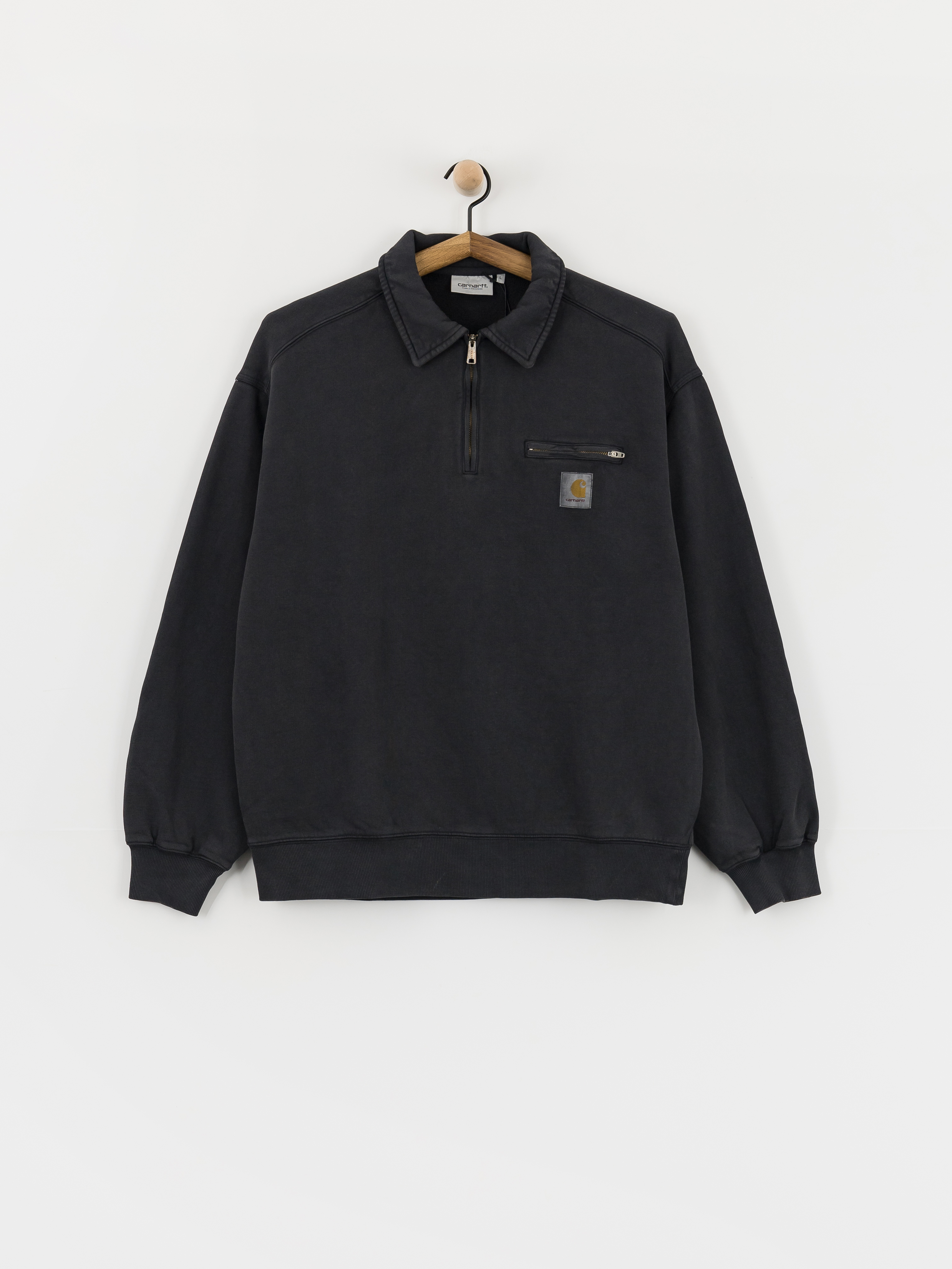 Bluza Carhartt WIP Half Zip Detroit (black)