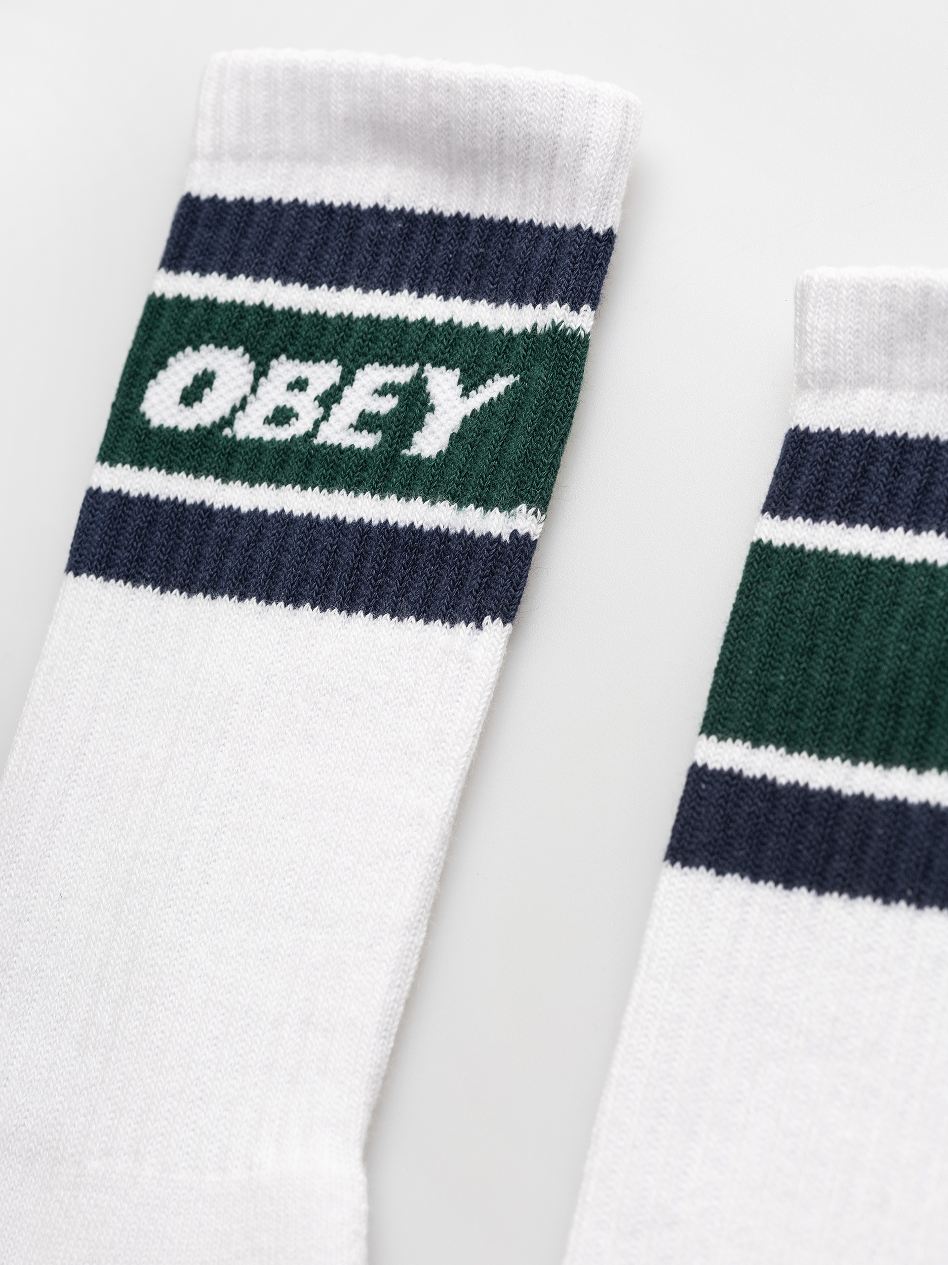 Skarpetki OBEY Cooper II (white/eden green)