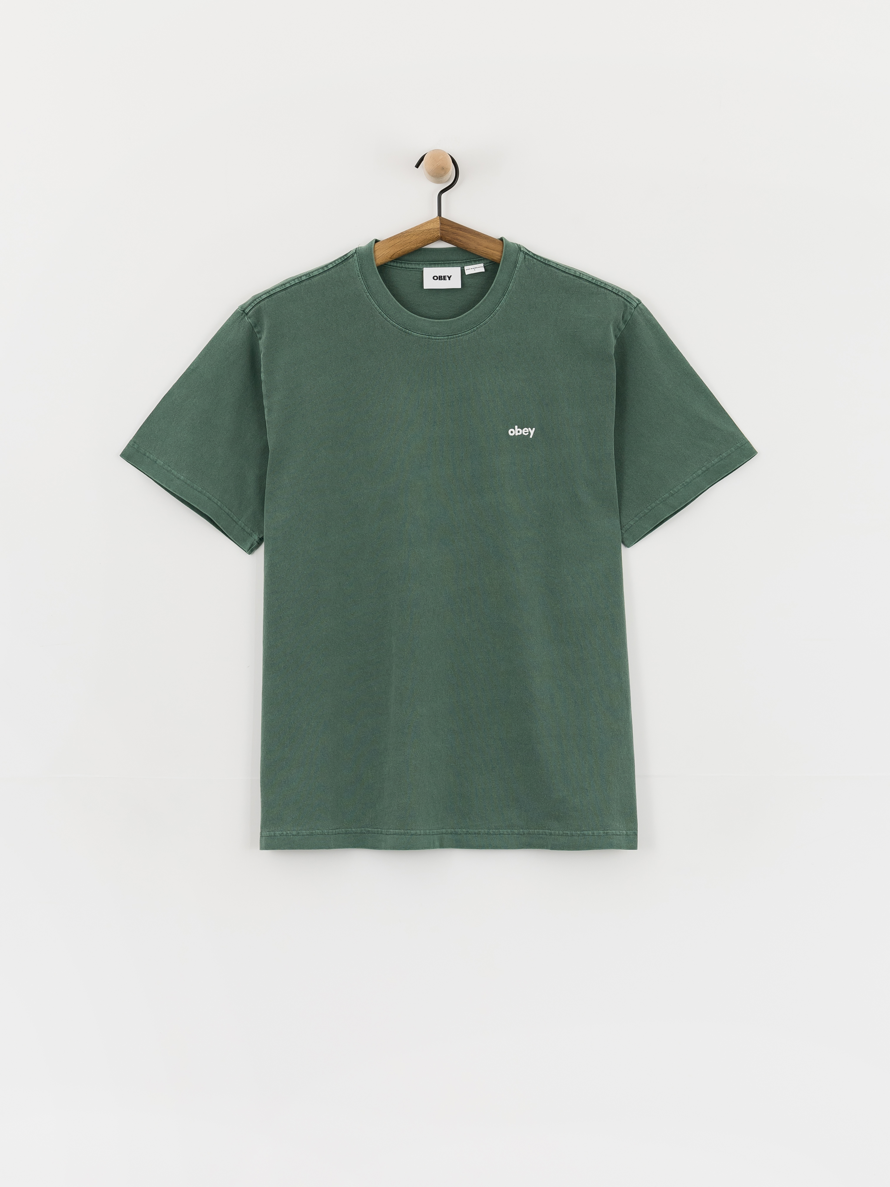 T-shirt OBEY Lowercase Pigment (pigment pine needle)