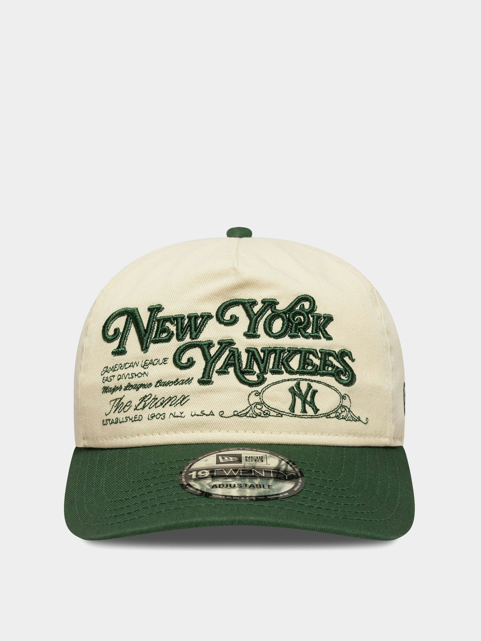 Czapka z daszkiem New Era Washed Graphic 19Twenty New York Yankees (light cream/cigar)