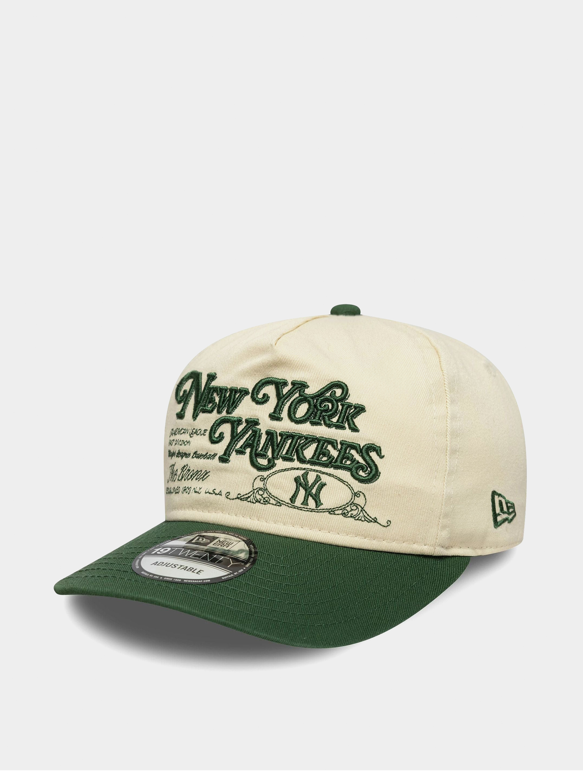 Czapka z daszkiem New Era Washed Graphic 19Twenty New York Yankees (light cream/cigar)