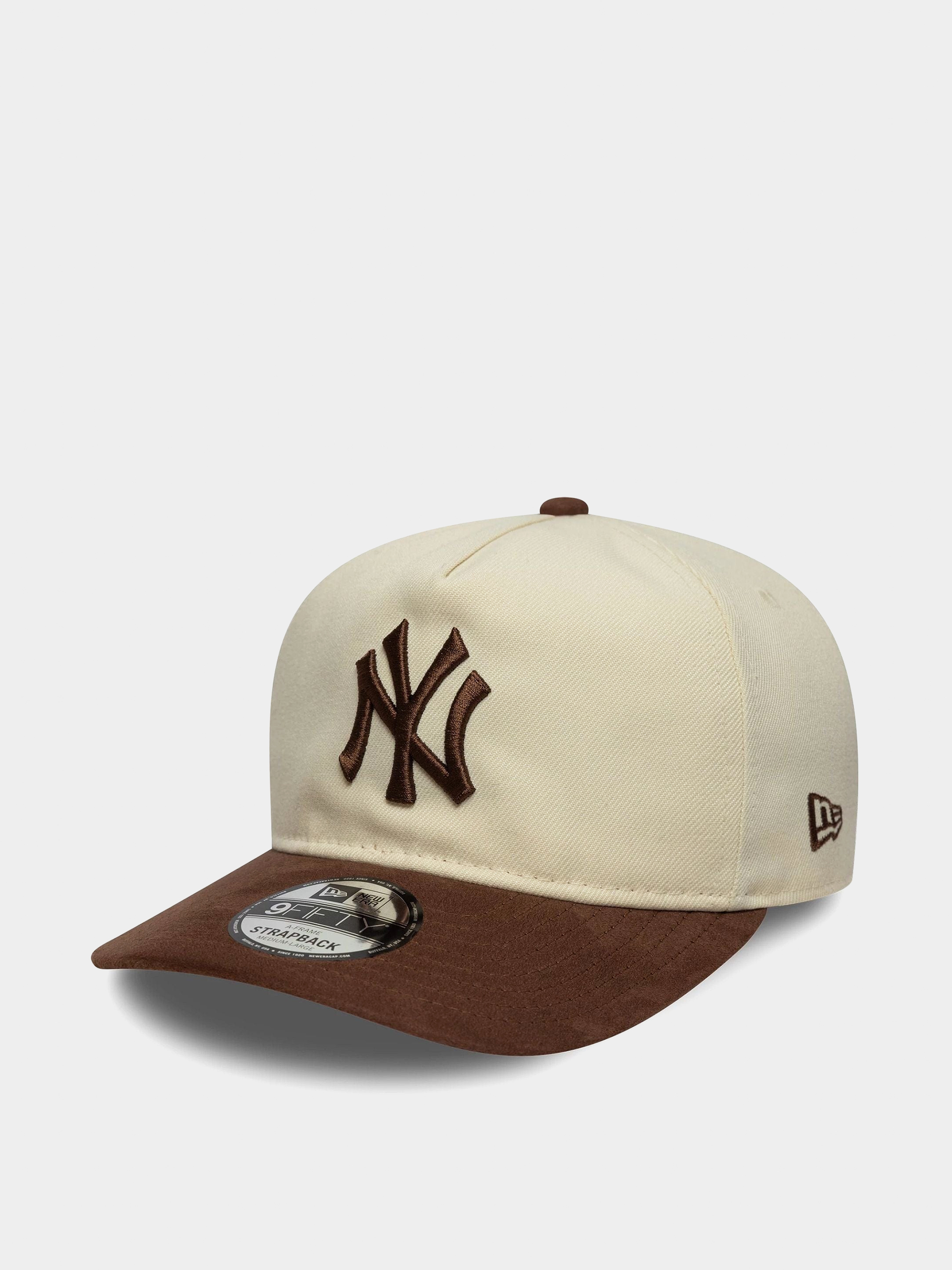 Czapka z daszkiem New Era Suede Visor 9Fifty New York Yankees (light cream/chestnut)