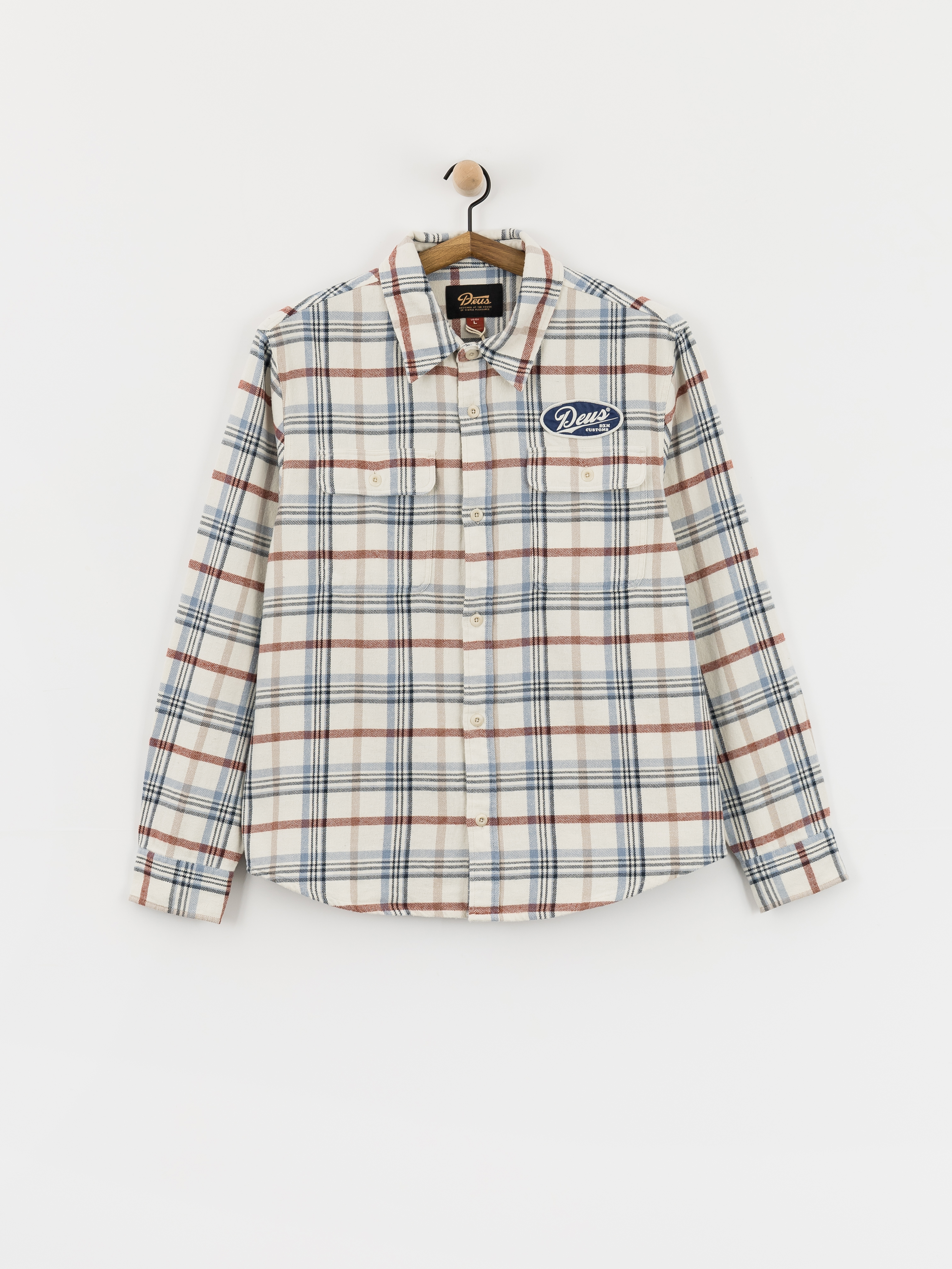 Koszula Deus Ex Machina Vacay Check (natural check)