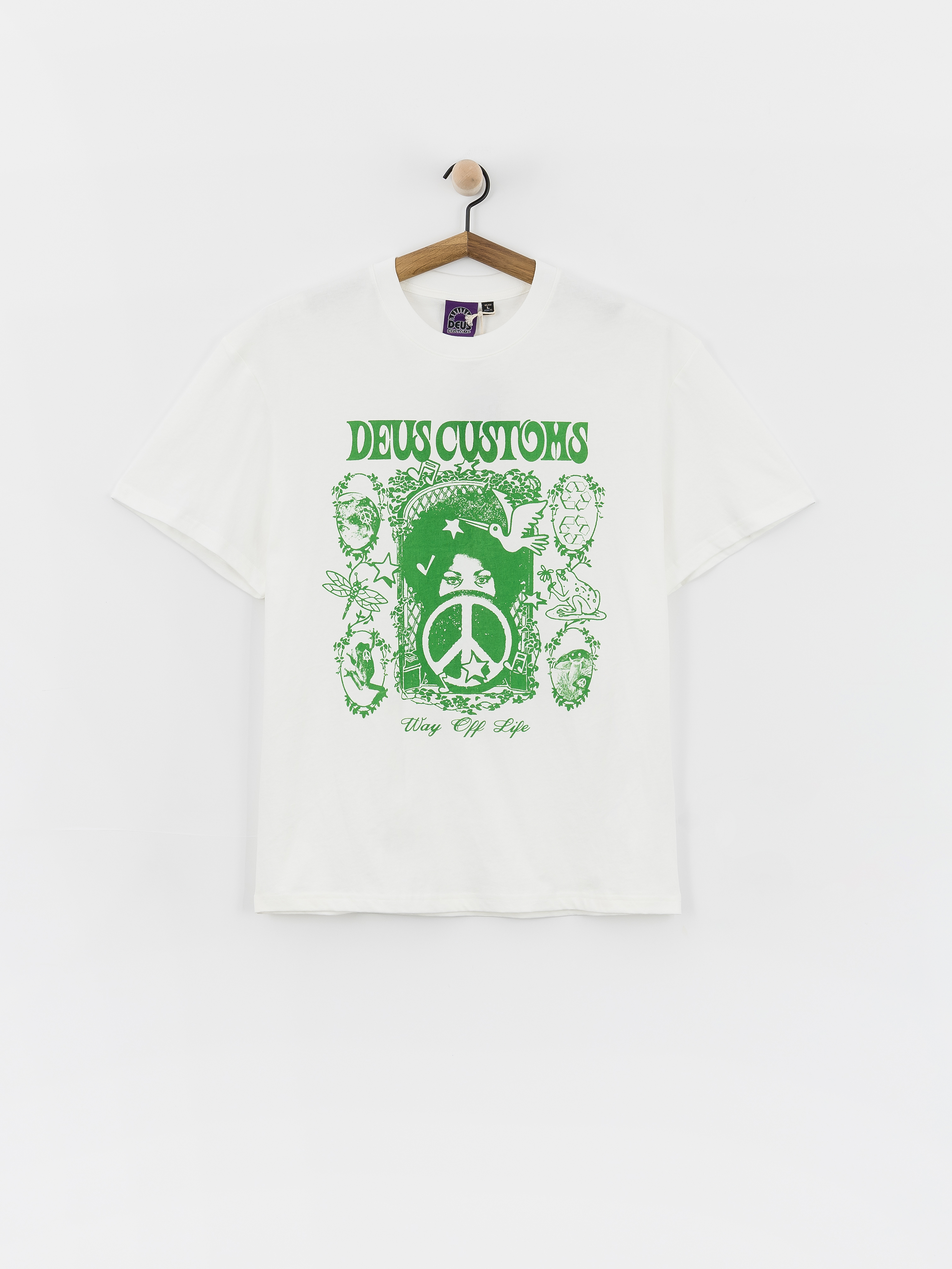 T-shirt Deus Ex Machina Mother Earth (vintage white)