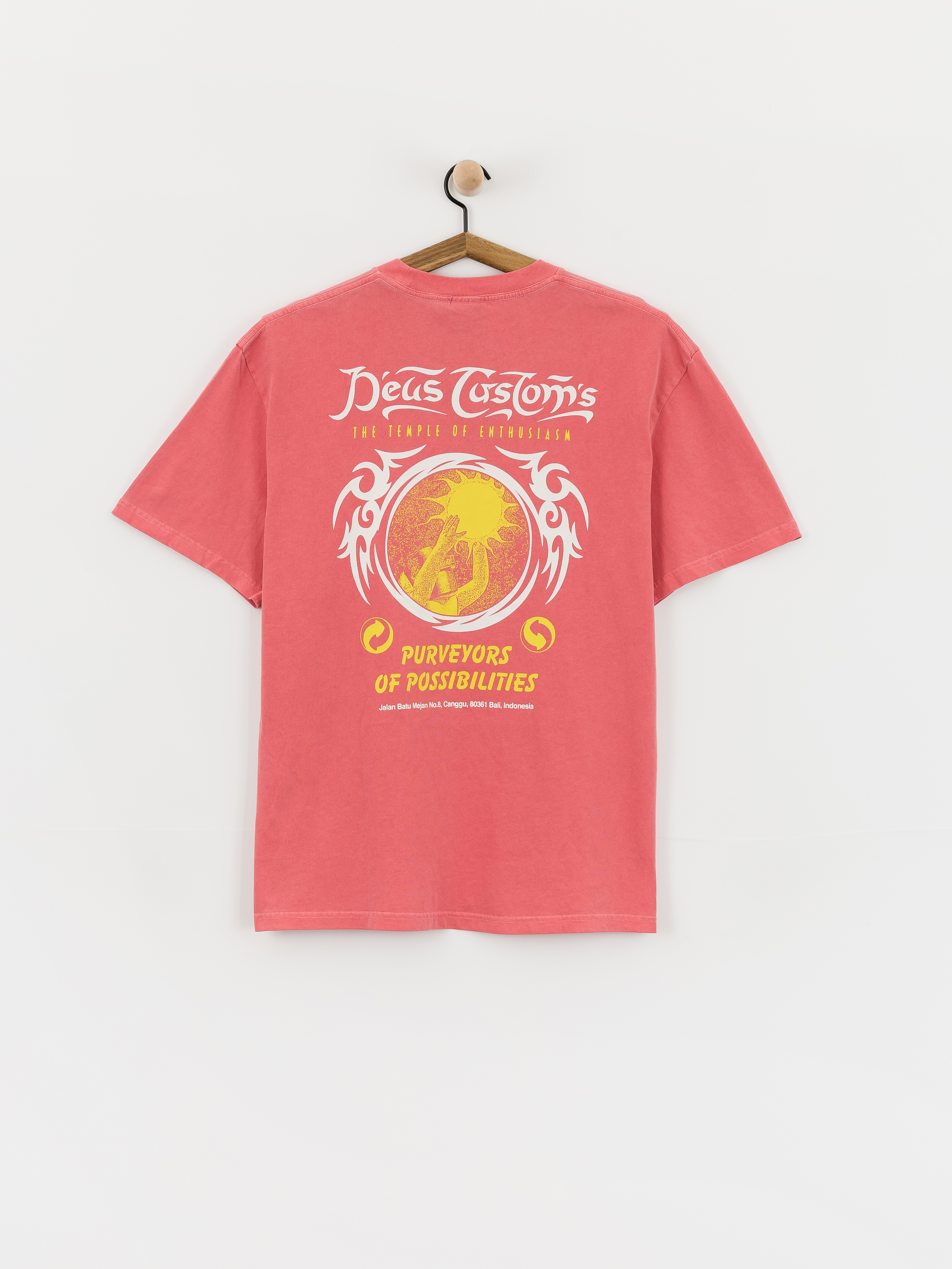 T-shirt Deus Ex Machina Out Of Reach (melon red)