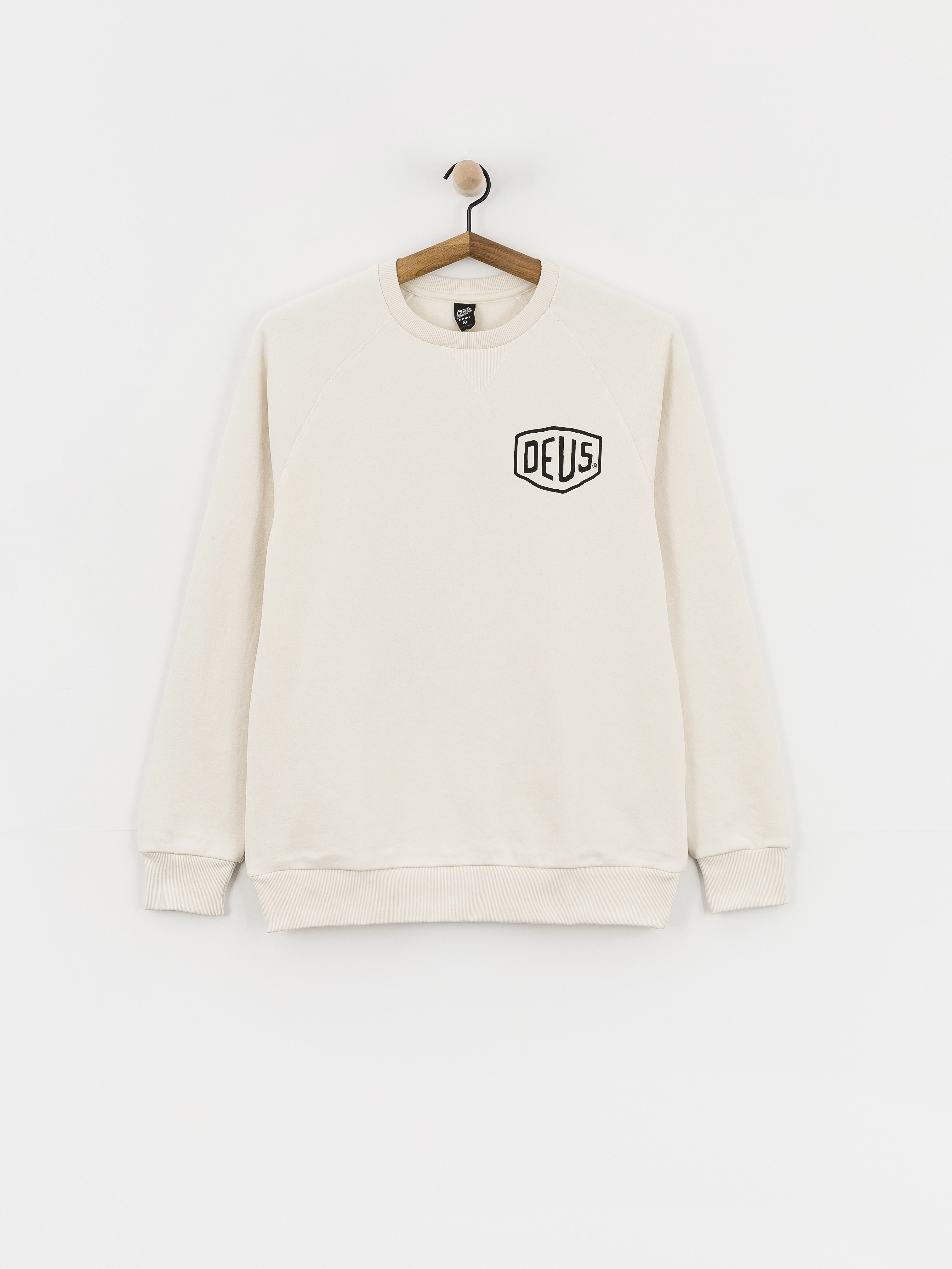 Bluza Deus Ex Machina Harajuku Address Crew (dirty white)