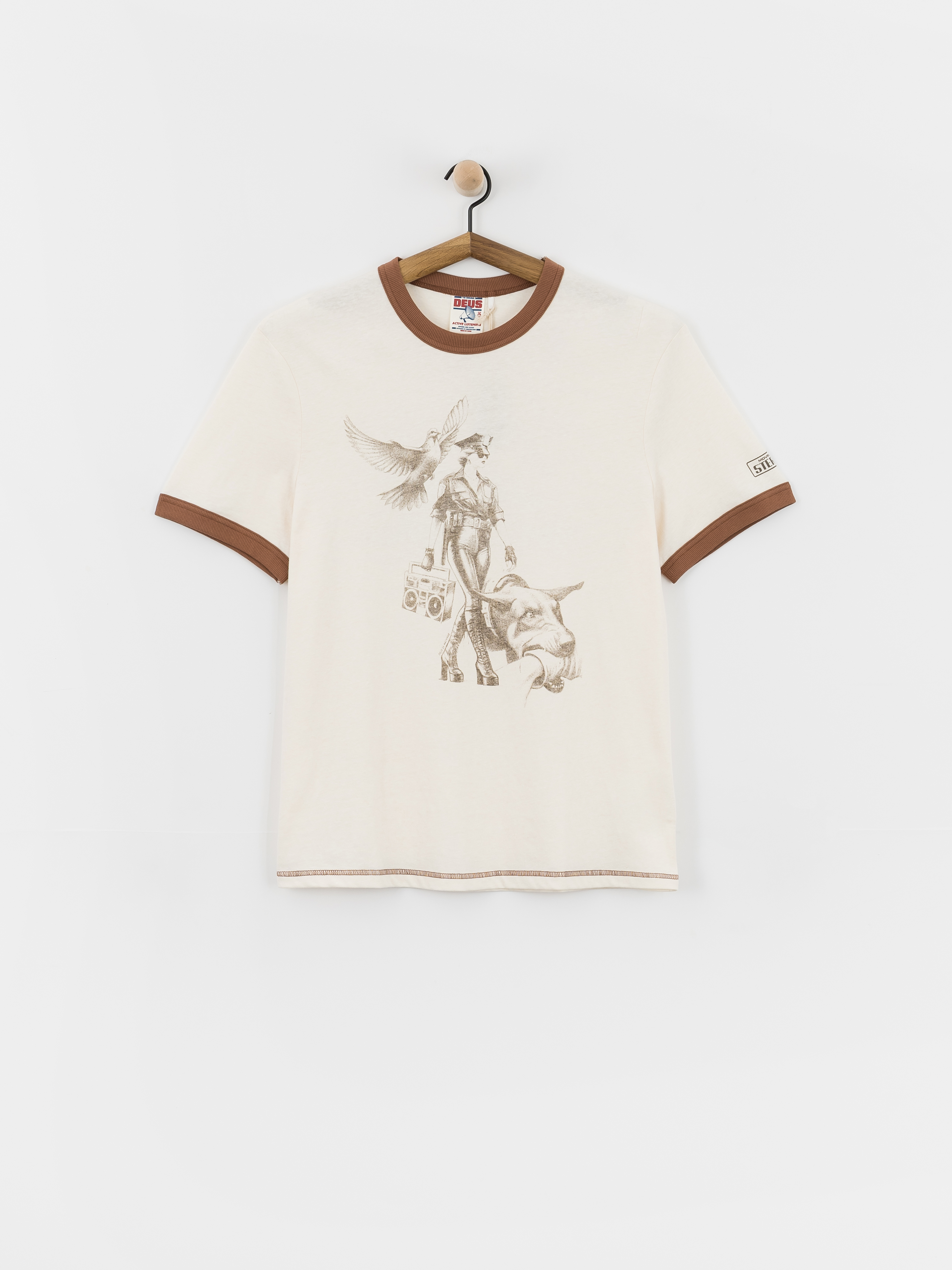 T-shirt Deus Ex Machina Beat Down (dirty white)