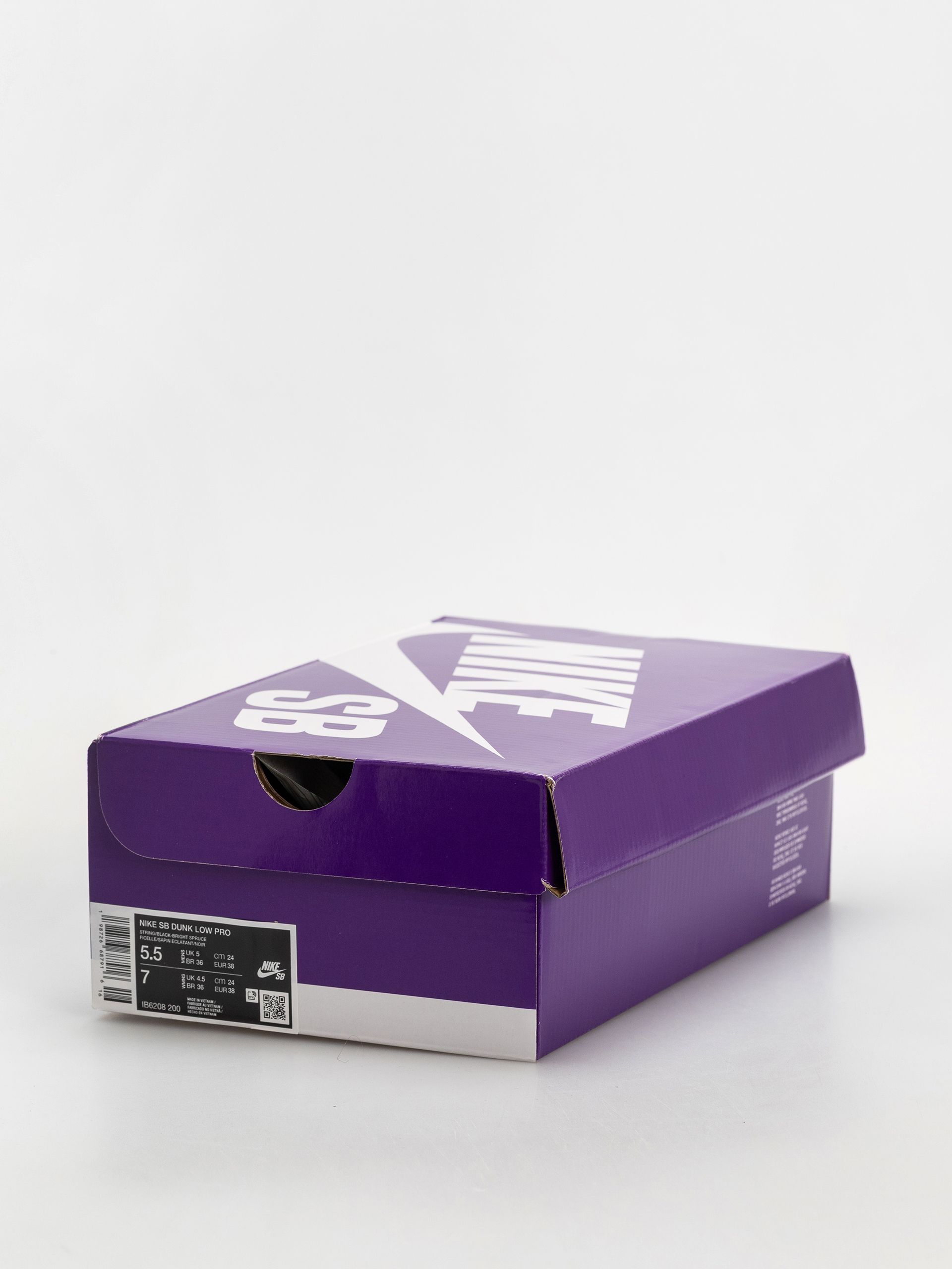 Buty Nike SB Dunk Low Pro (string/black bright spruce fierce purple)