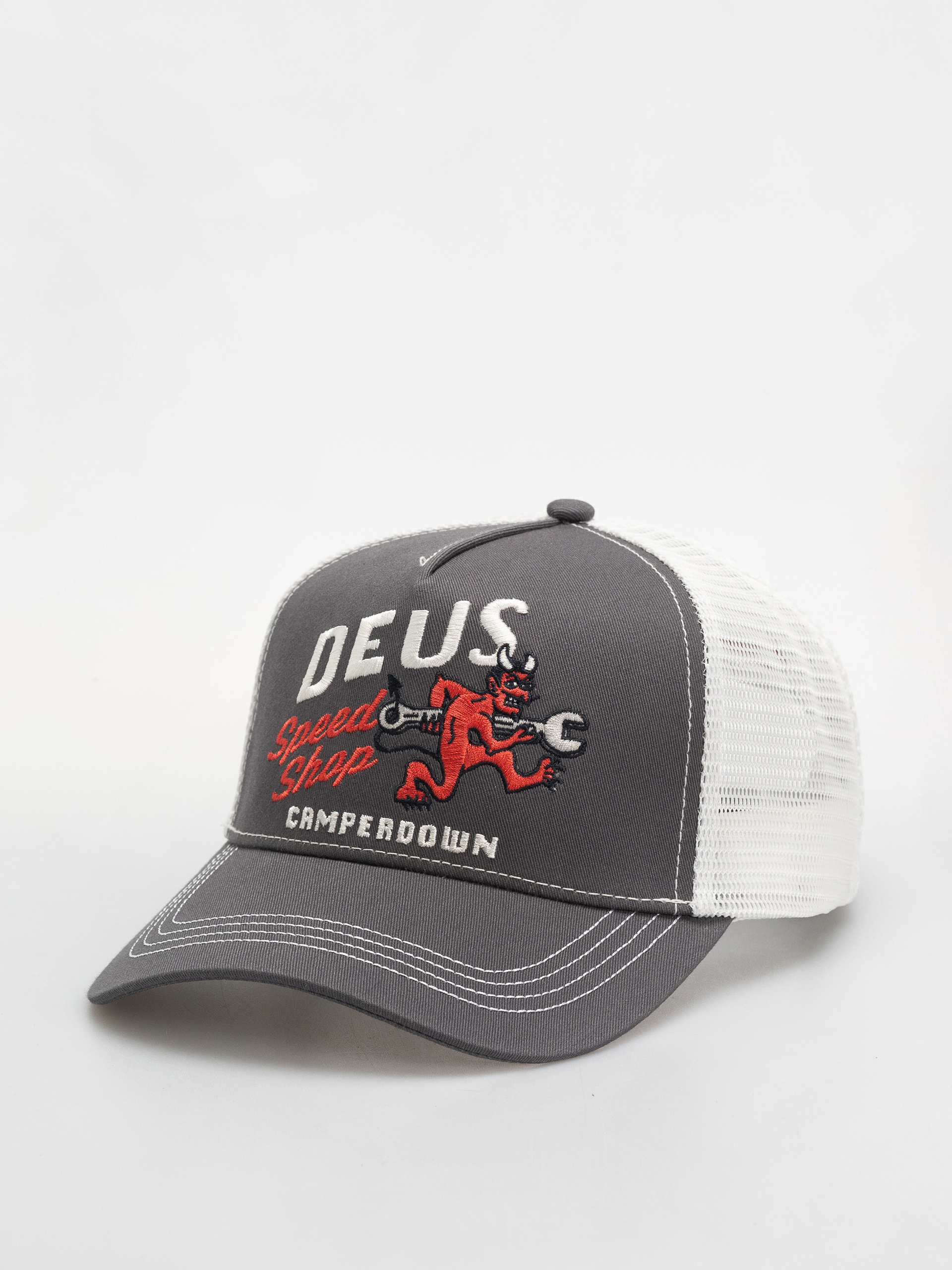 Czapka z daszkiem Deus Ex Machina Dogleg Trucker (dark grey)