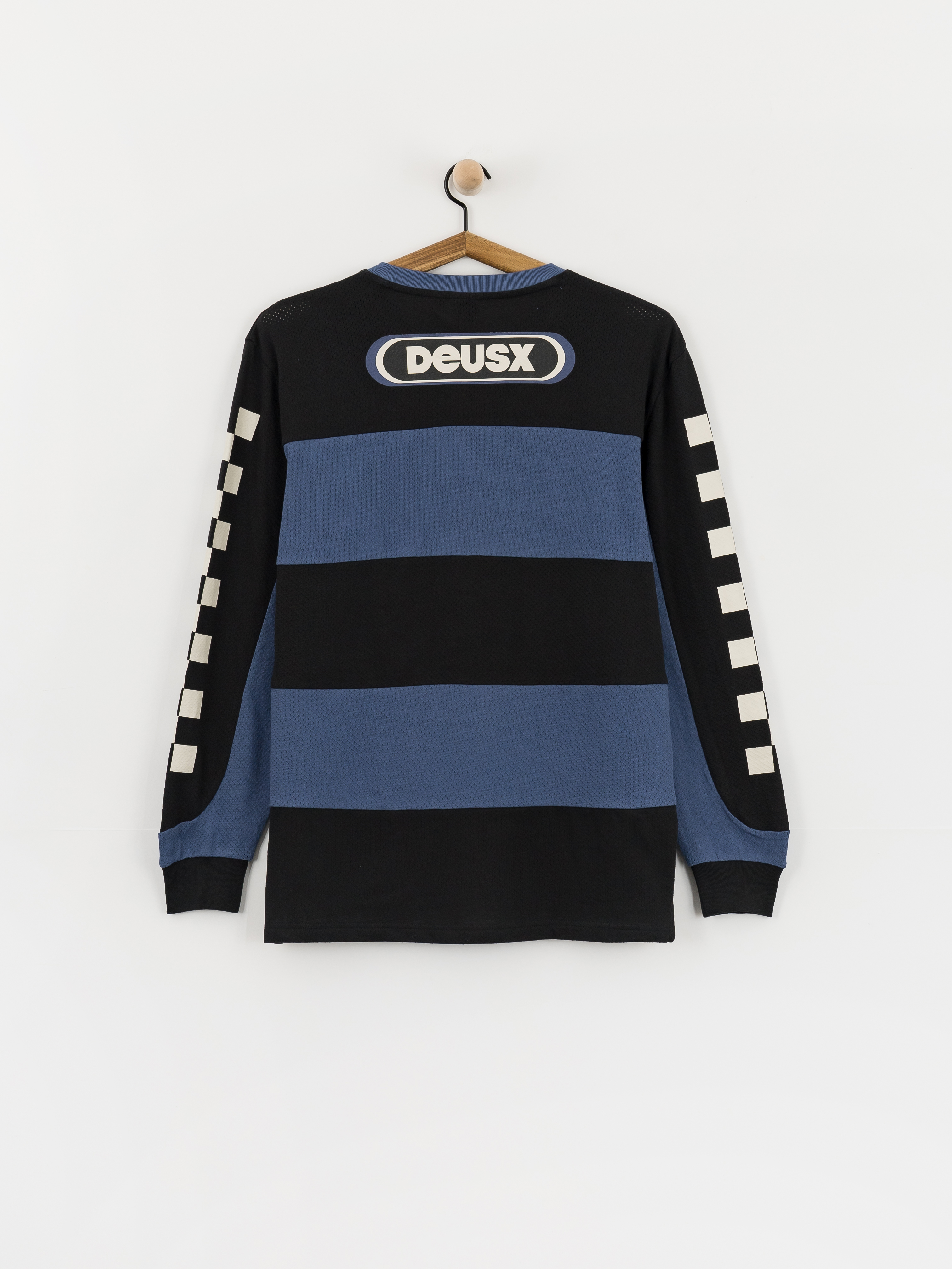 Longsleeve Deus Ex Machina Vilander Moto Jersey (mechanic blue combo)