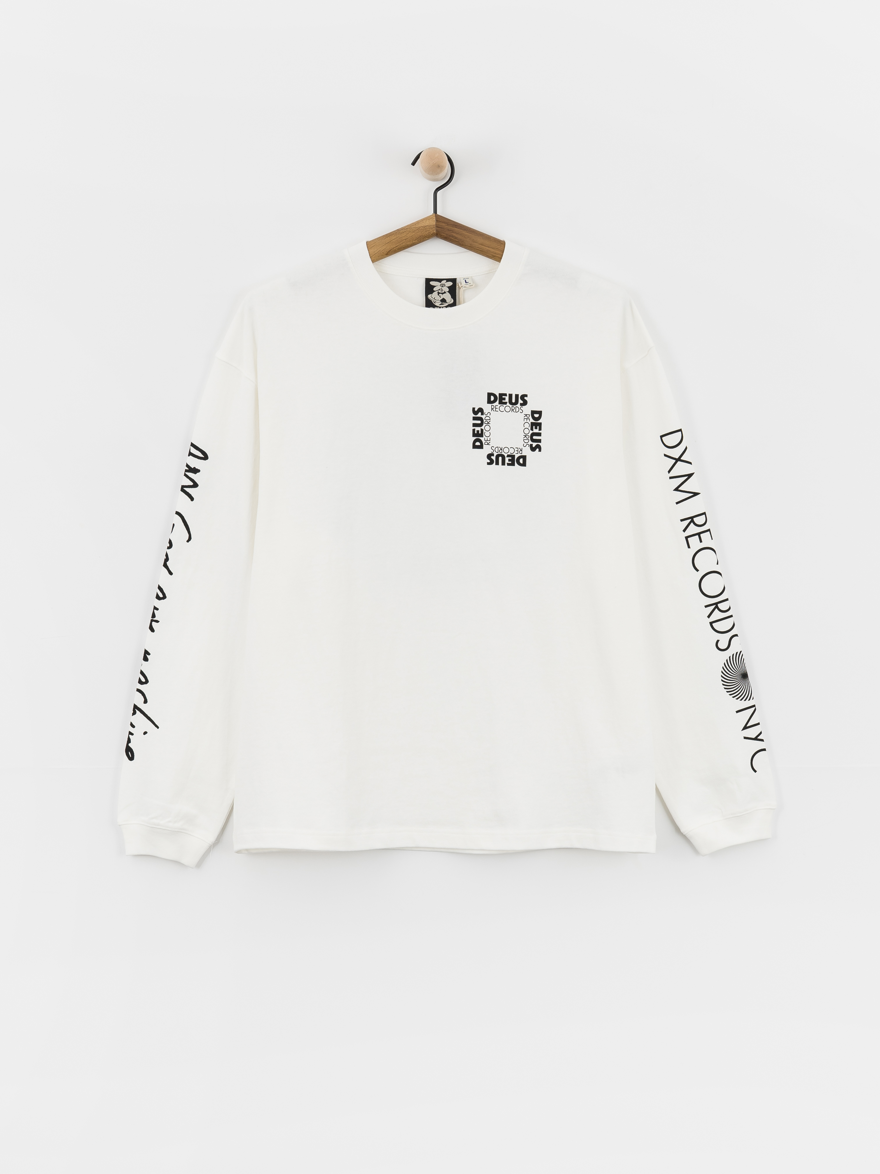 Longsleeve Deus Ex Machina Defacto (vintage white)